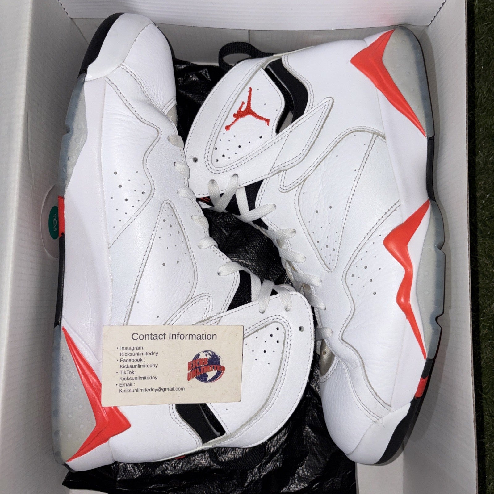 Size 12   Air Jordan 7 Retro White Infrared0