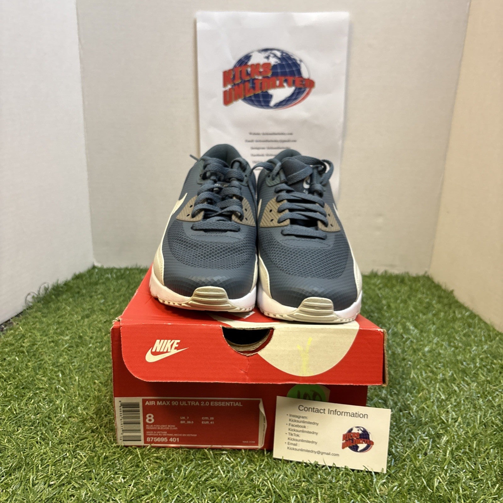 Size 8   Nike Air Max 90 Ultra 2.0 Blue Fox2