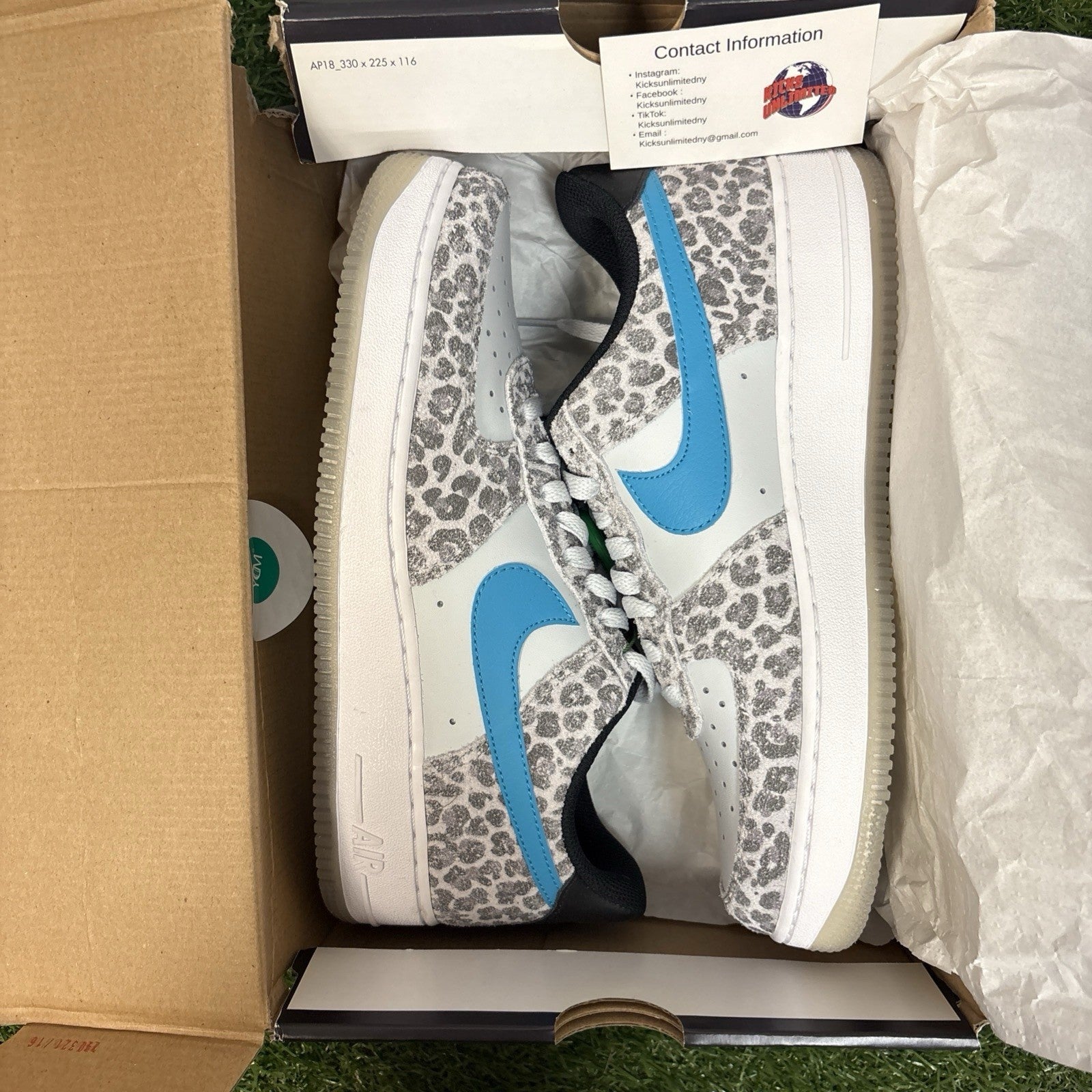 Size 9   Nike Air Force 1 Premium Low Snow Leopard0