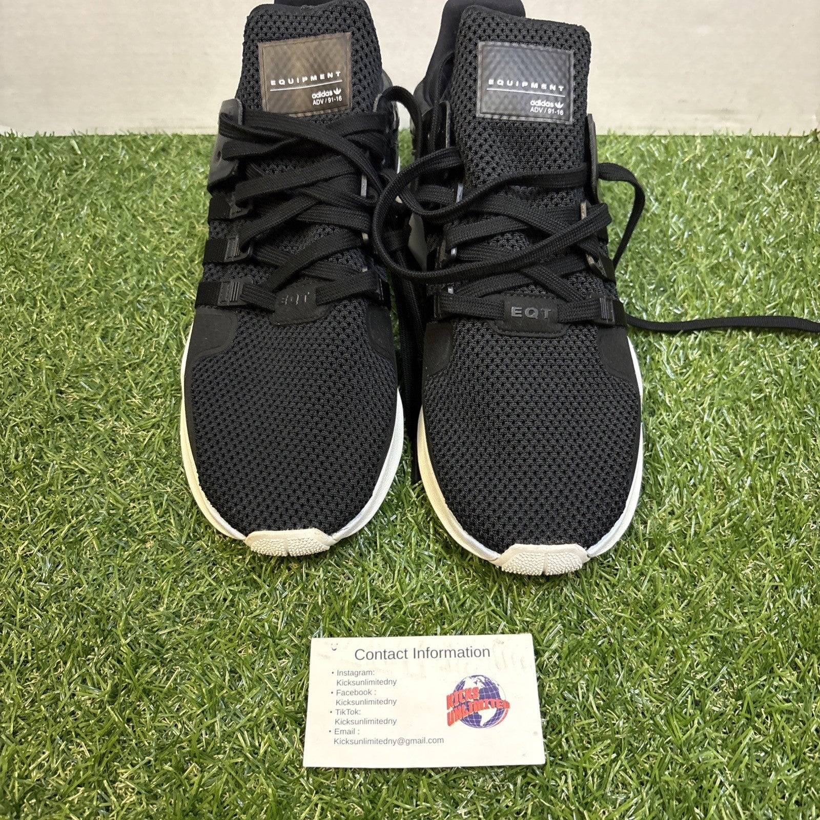 Size 10.5   Adidas EQT Support ADV Black1