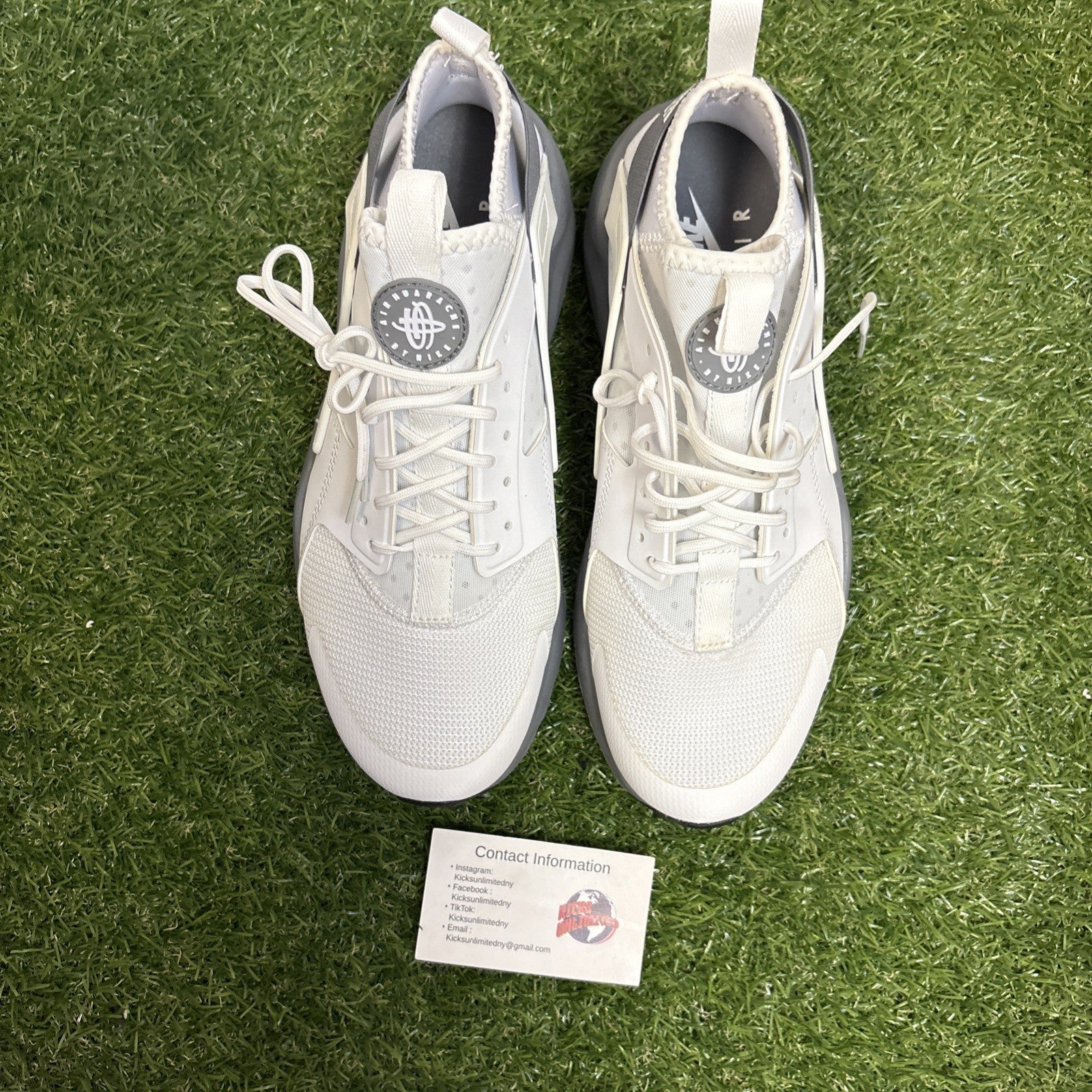 Size 8.5   Nike Air Huarache Run Ultra White Cool Grey2