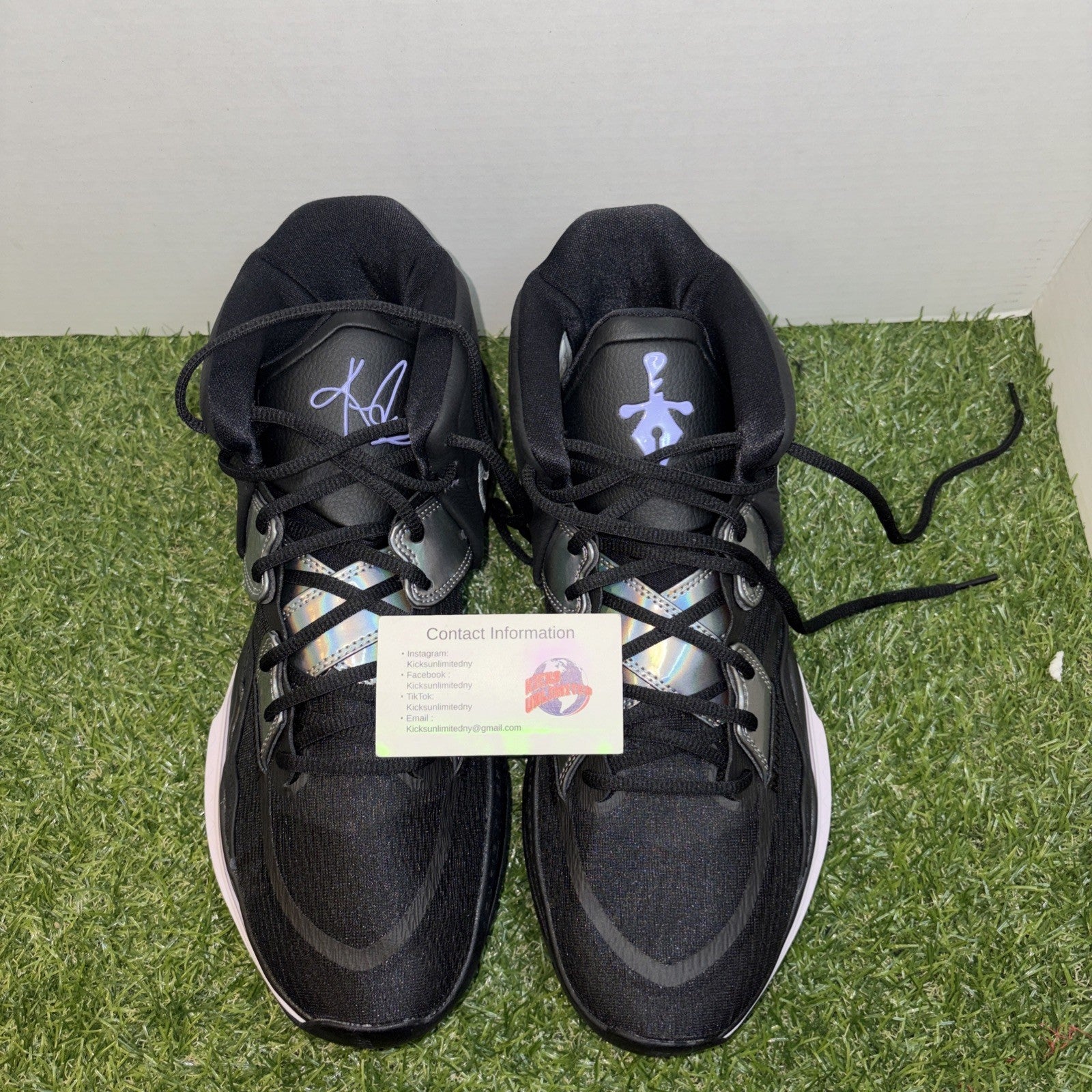 Size 13   Nike Kyrie Infinity Black Metallic Silver3