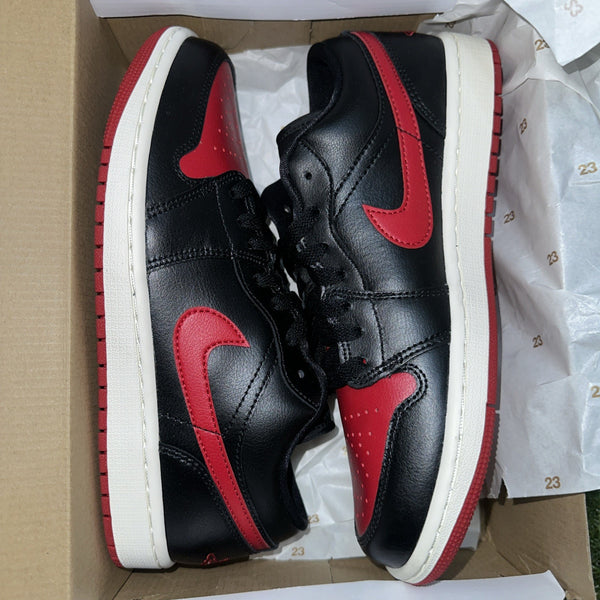 Nike Air Jordan 1 Low Black/Red Womans 9.5  DC0774-061 New W/box0