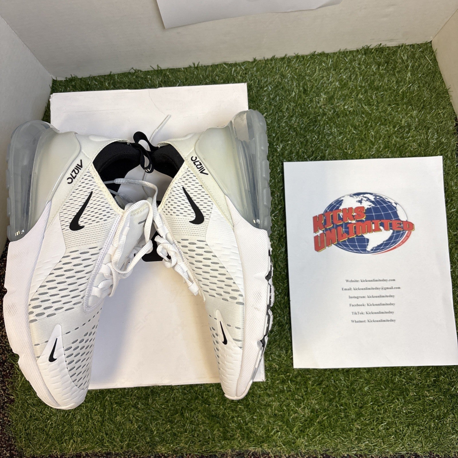 Size 8.5   Nike Air Max 270 Low White4