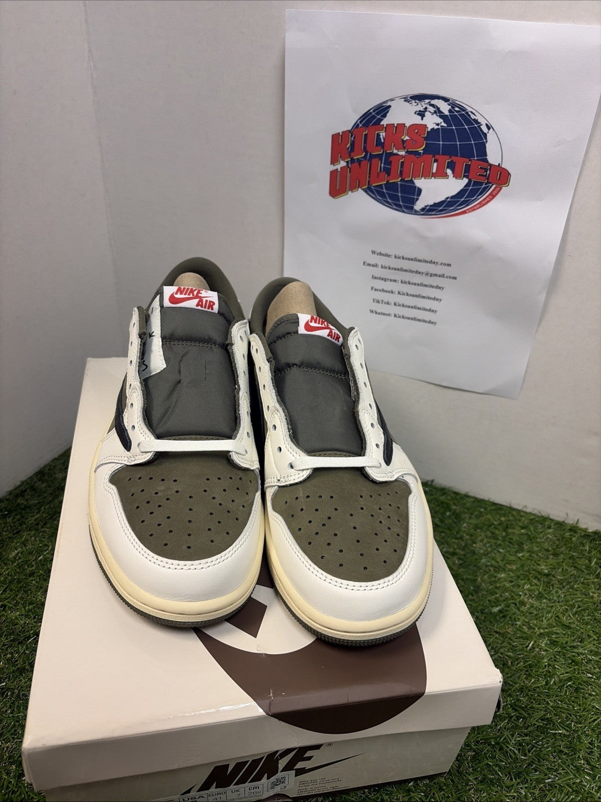 Sz 8 Travis Scott x Jordan 1 Retro Low OG SP Medium Olive 2024 DM7866-2001