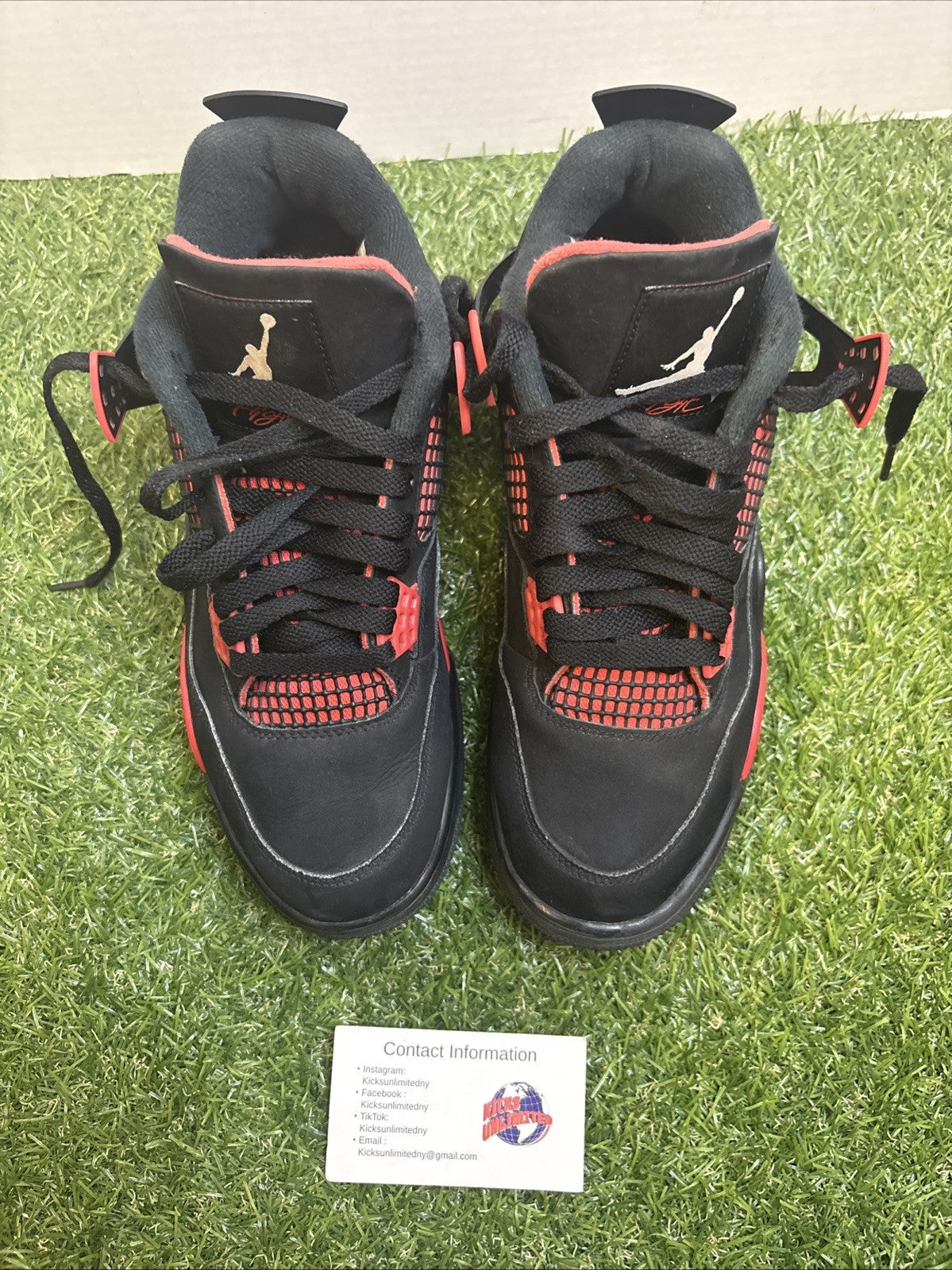 Size 8.5   Jordan 4 Retro Mid Red Thunder1
