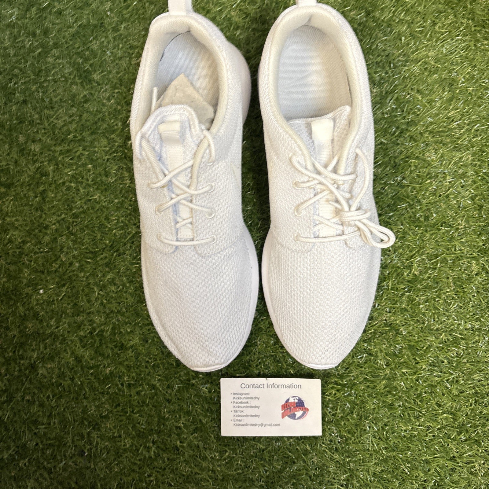 Size 9.5   Nike Roshe One Triple White1