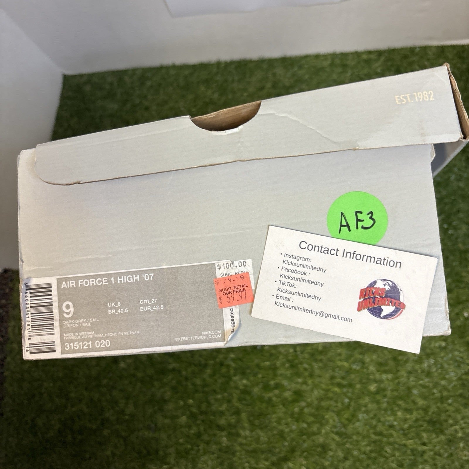 Size 9   Nike Air Force 1 High Blazer Pack   Dark Grey4