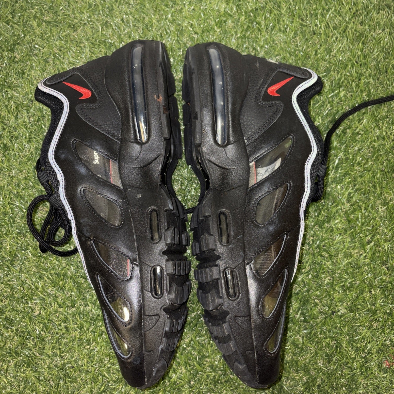 Size 12 - Supreme x Nike Air Max 96 Black1