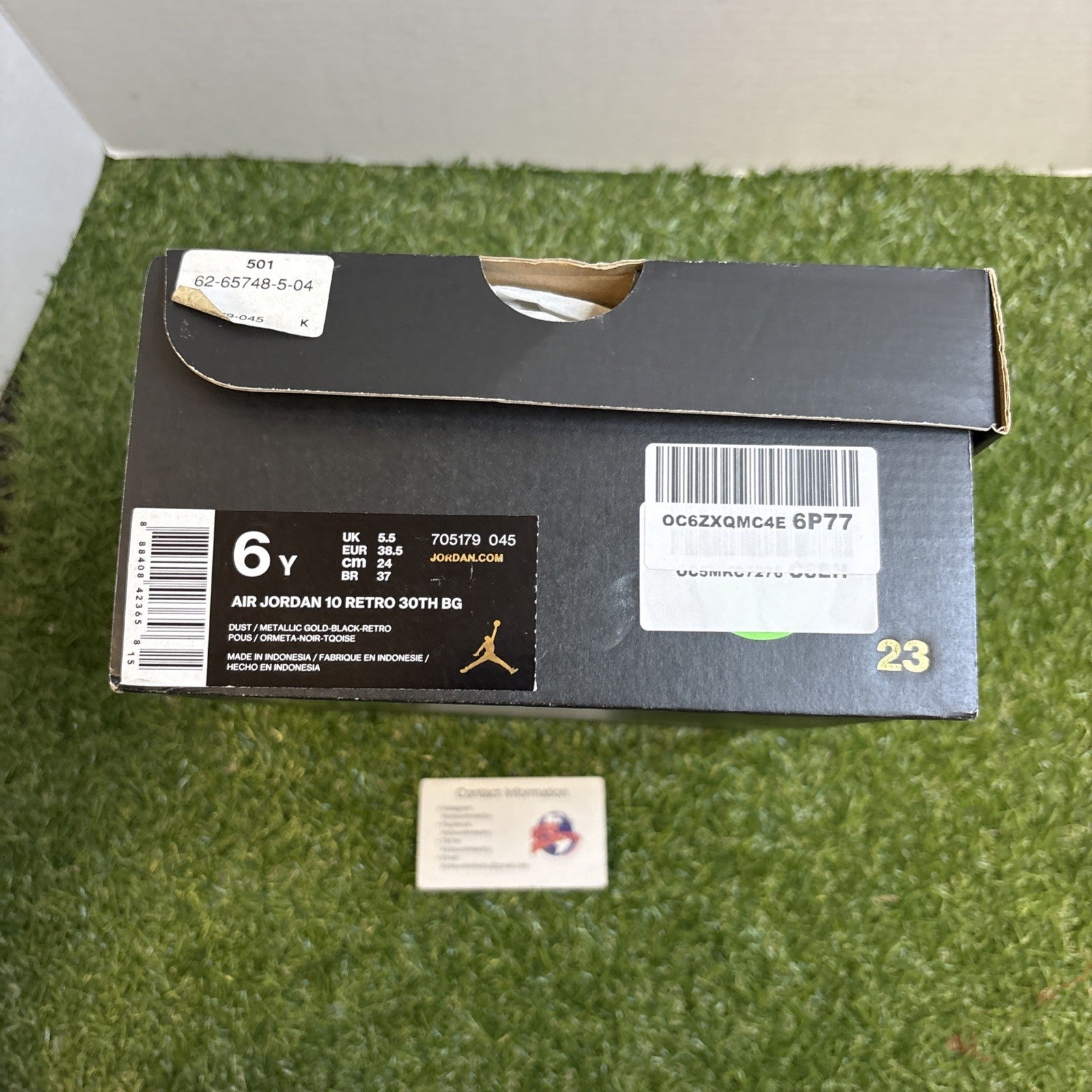 Air Jordan 10 Lady liberty Size 6 705179 0453