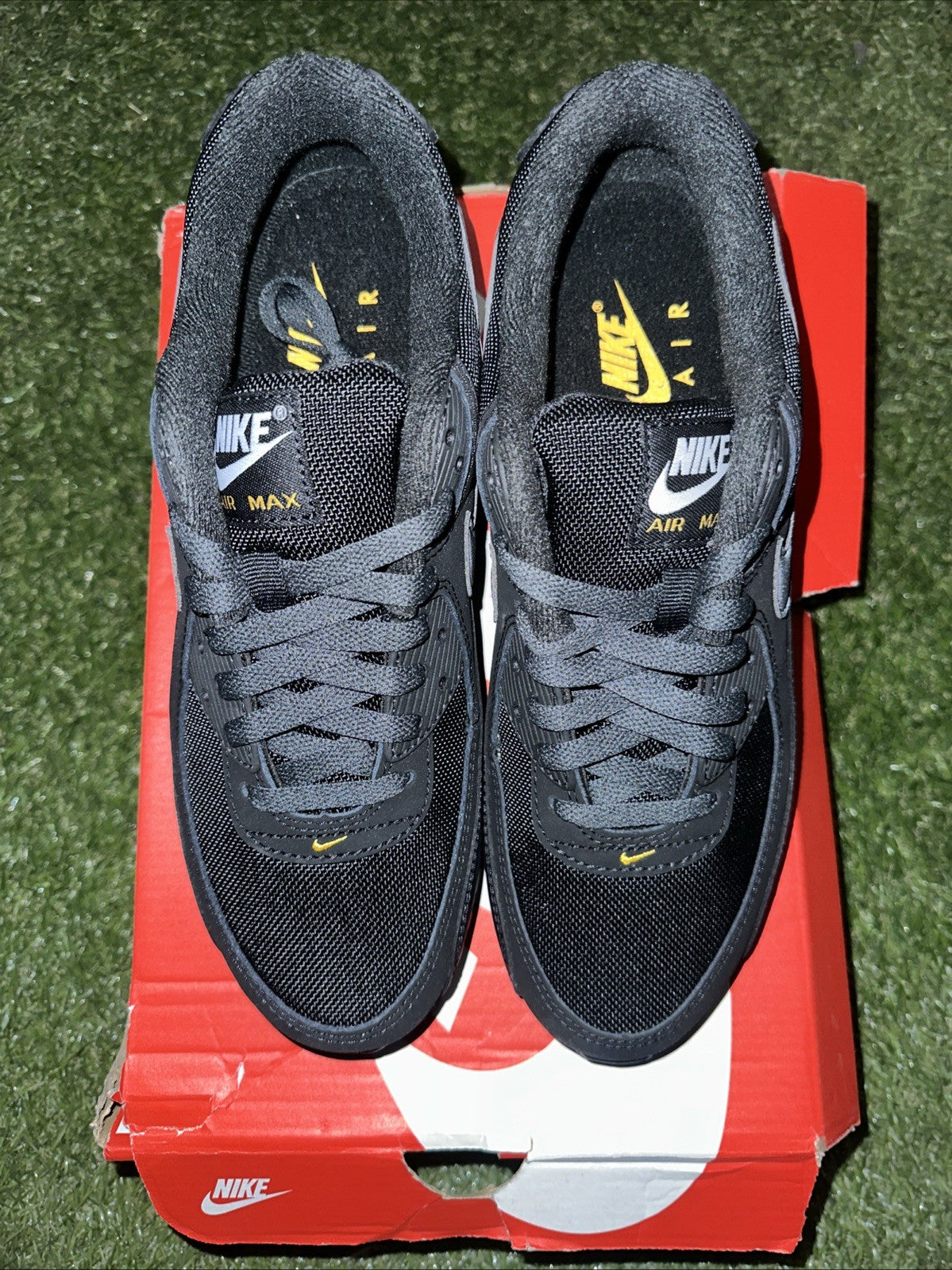 SIZE 9.5 - NEW MENS Nike Air Max 90 Black/Anthracite HM0628 001 Black Speed1