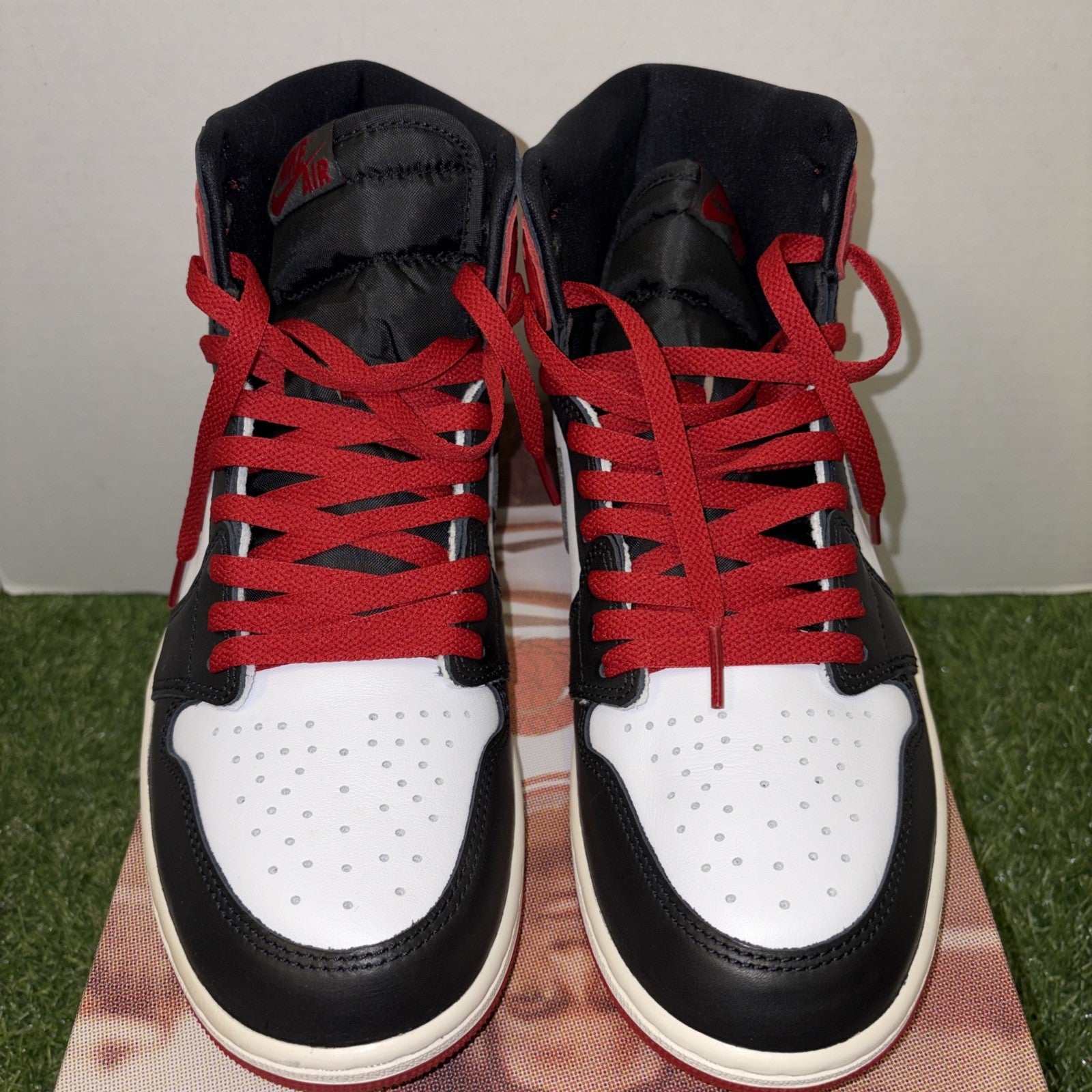 Size 9.5   Air Jordan 1 Retro OG High Black Toe Reimagined1