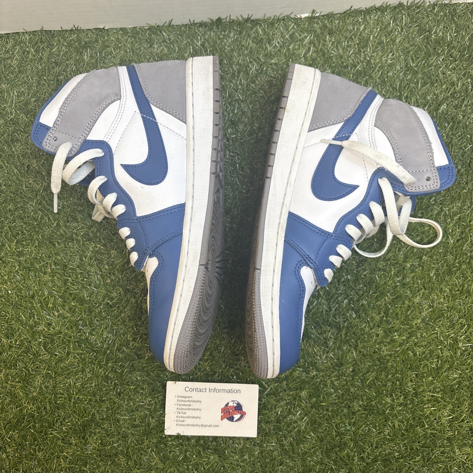 Air Jordan 1 Retro High OG  TRUE BLUE  Size 9M/10.5W3