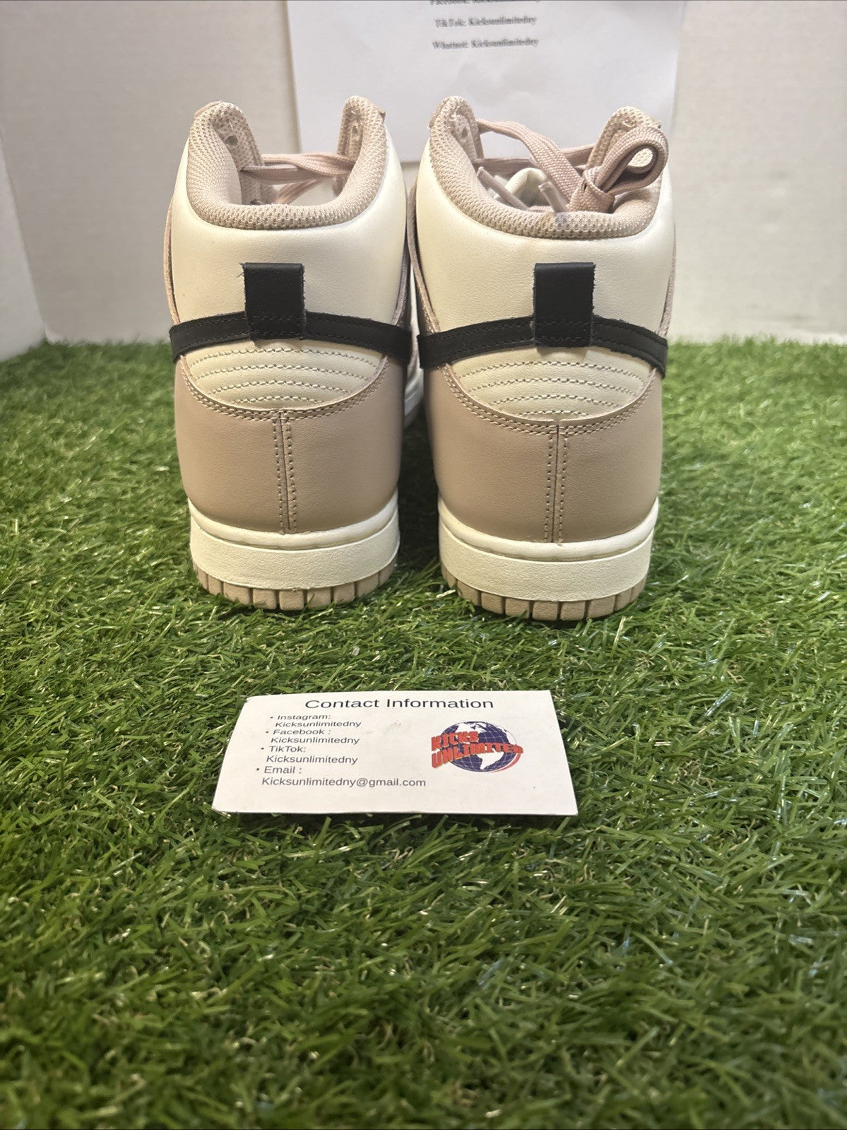 Size 10 W   Nike Dunk High Fossil Stone W5