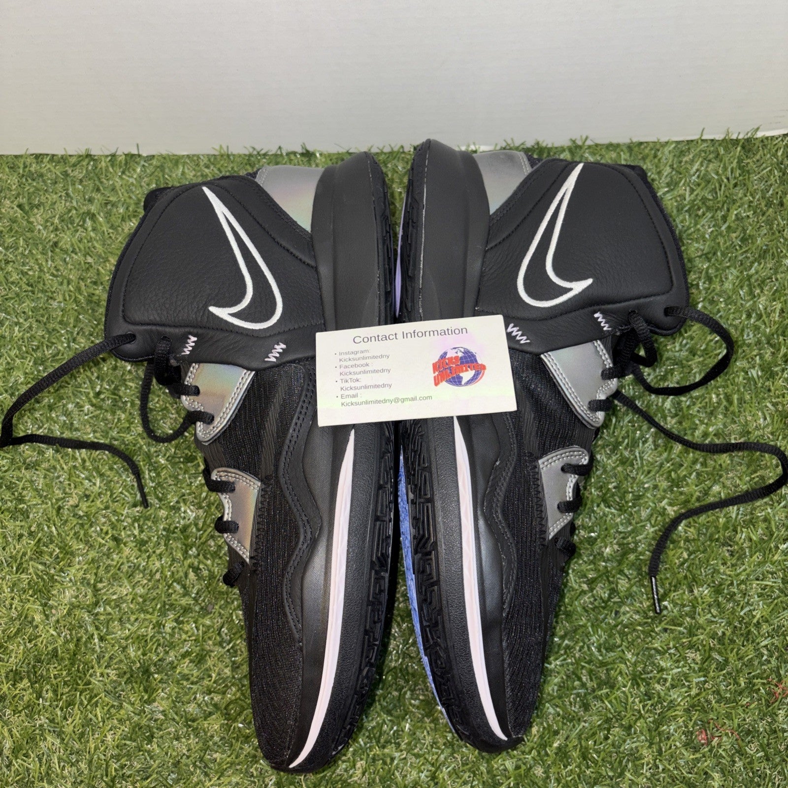 Size 13   Nike Kyrie Infinity Black Metallic Silver1