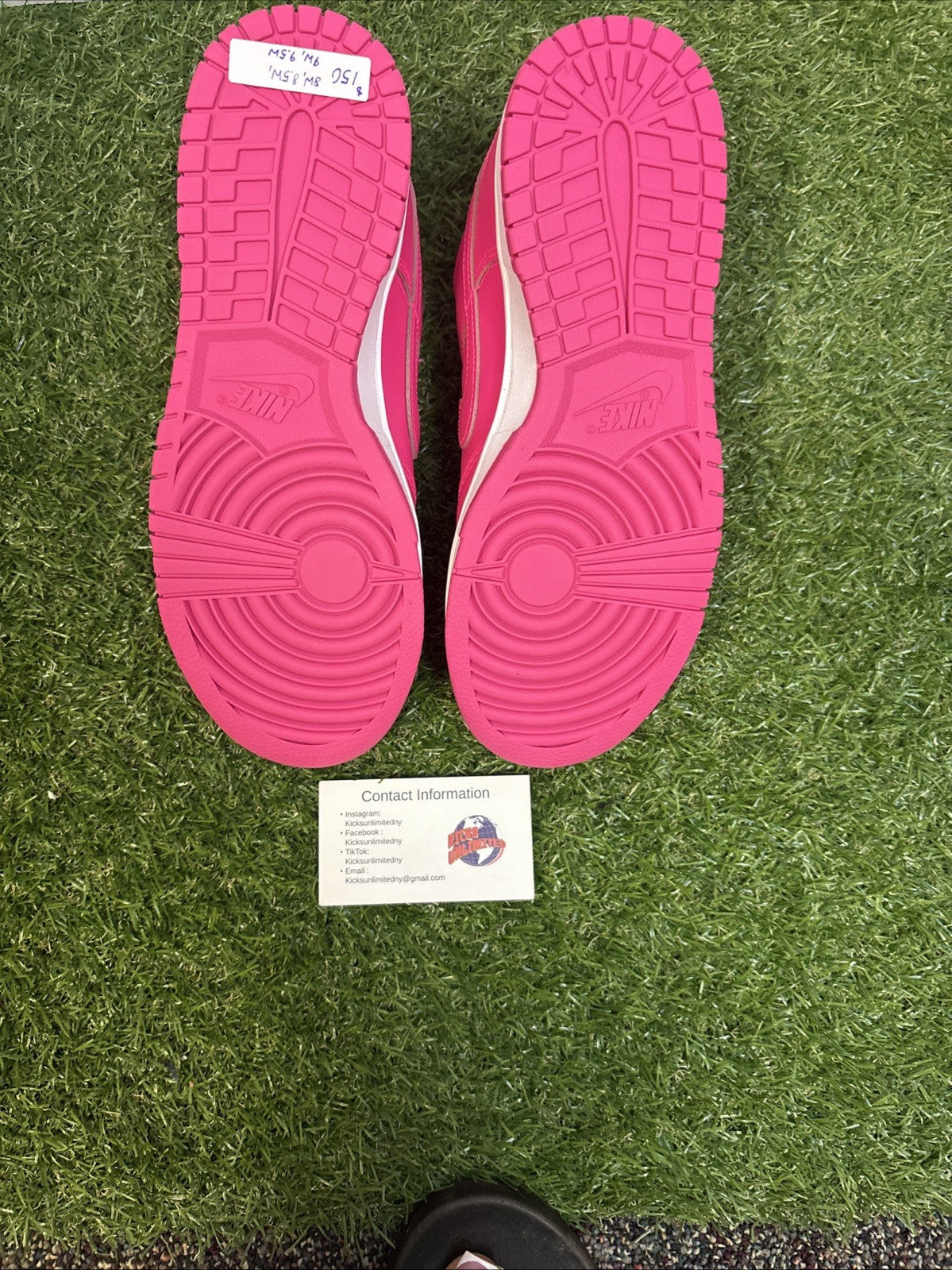Size 8   Nike Dunk Low Hyper Pink W5