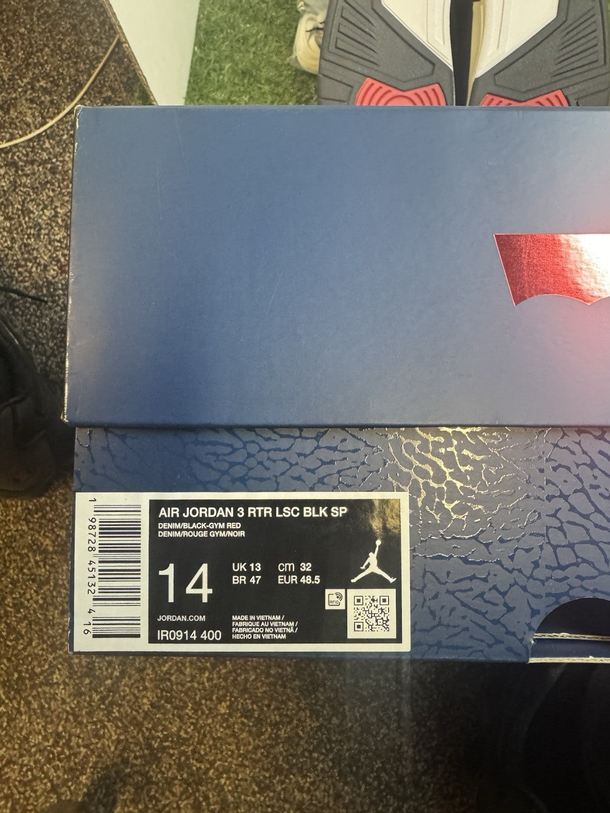 Size 14 - Levi's x Air Jordan 3 Retro SP Denim Blue5