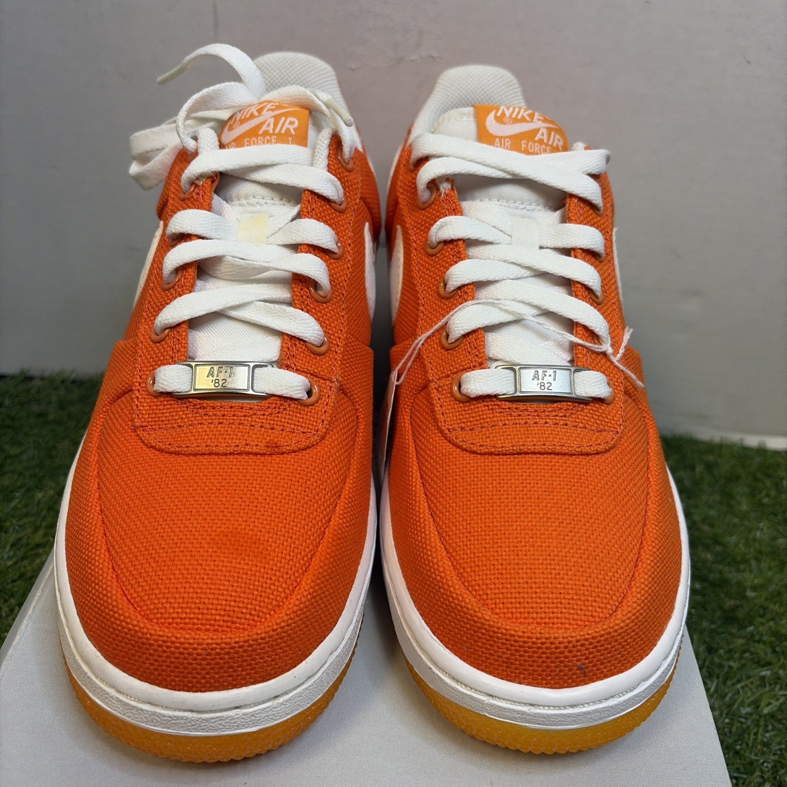 Size 8 - Nike Air Force 1 Canvas Low Orange W1
