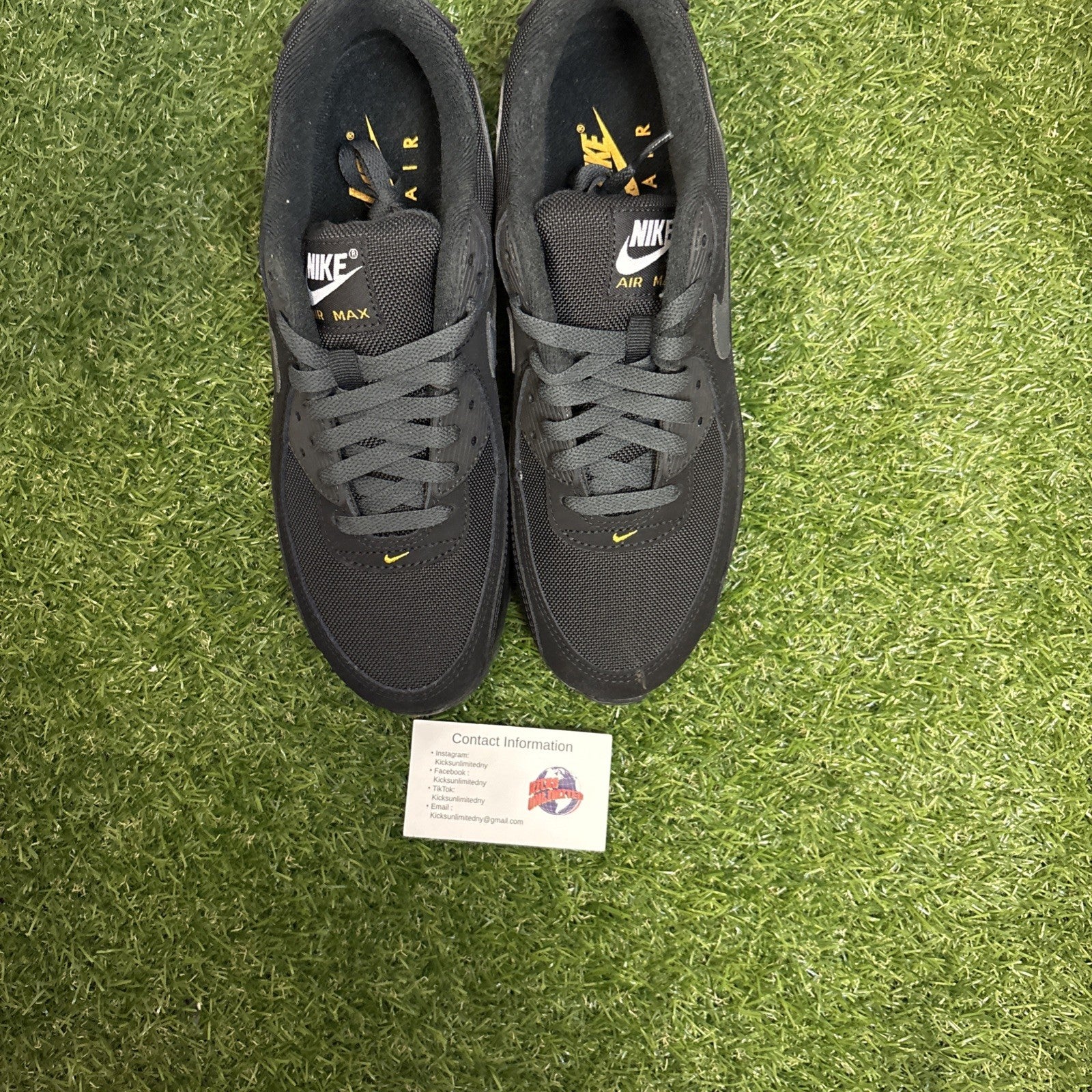Nike Air Max 90 Black Speed Yellow   Men’s Size 9.52