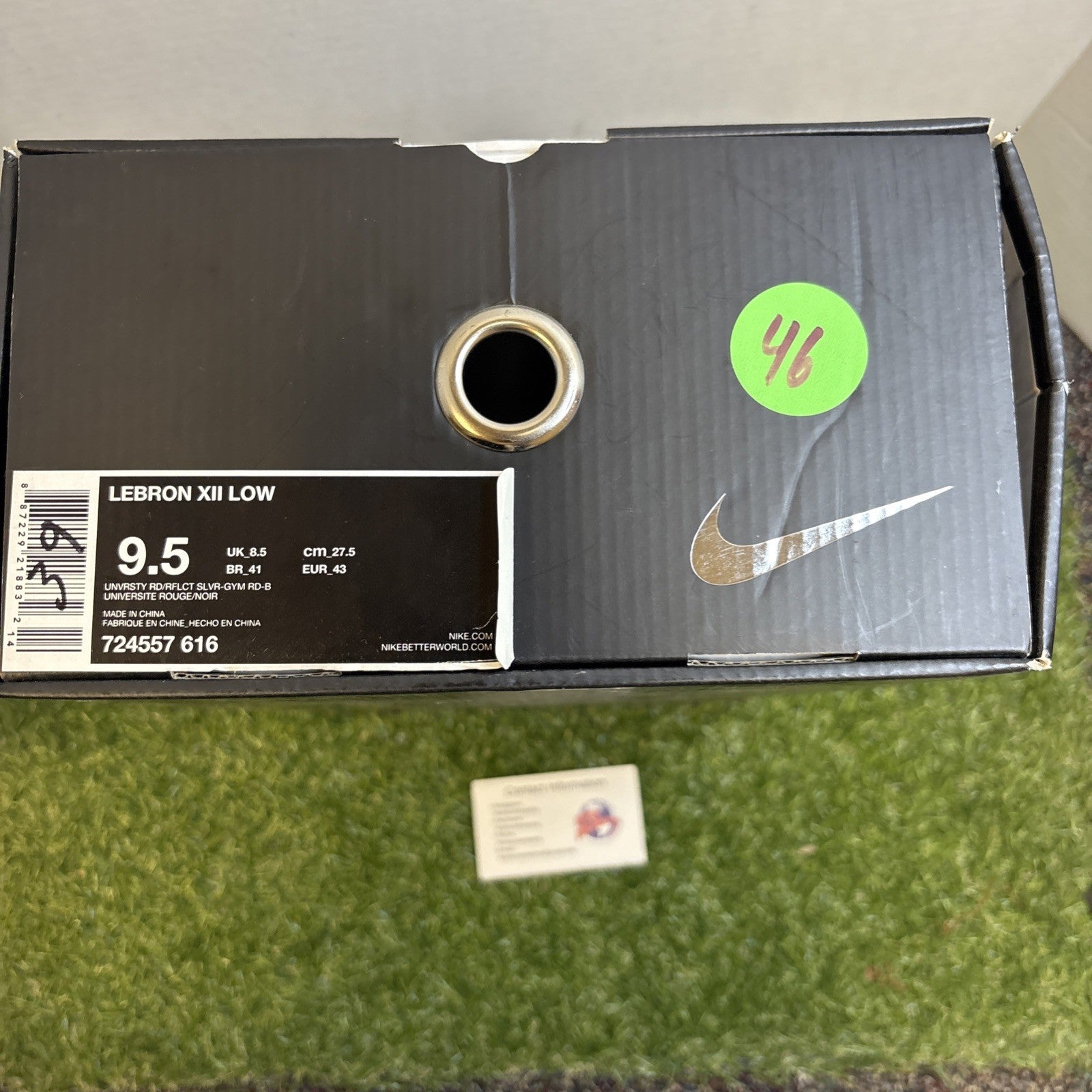 LeBron XII Low University red Size 9.5 724557 6164
