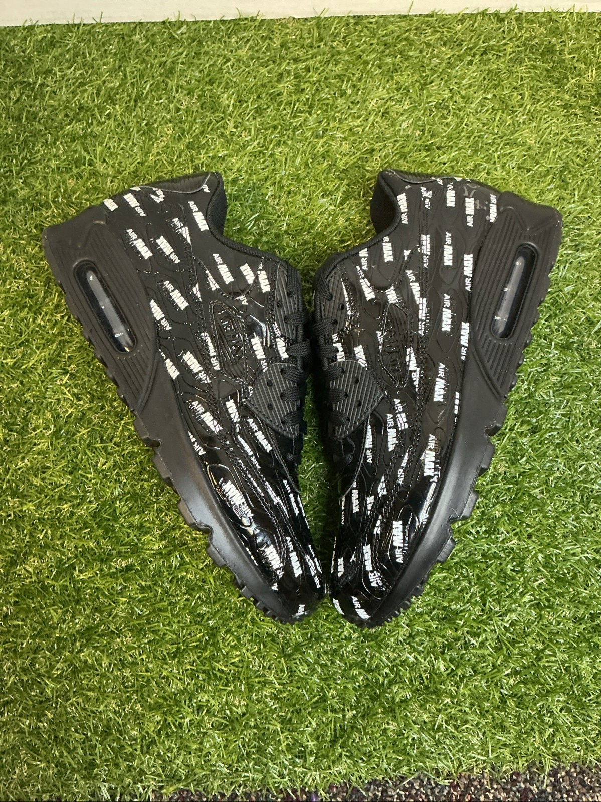 Size 9 - Nike Air Max 90 Just Do It Black/Black-White 700155-0150