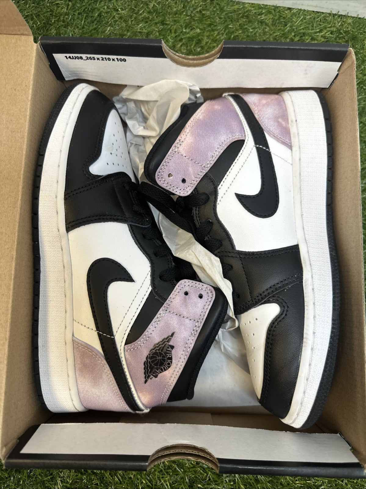 Nike Air Jordan 1 Mid Zen Master Tie Dye DM6216-001 5y Kids /Women's Size 6.50