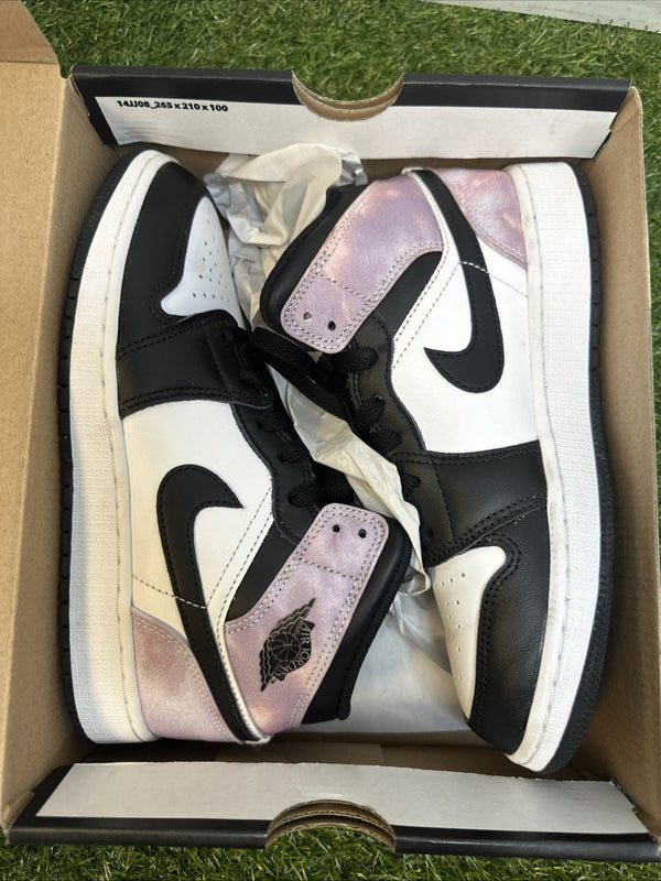 Nike Air Jordan 1 Mid Zen Master Tie Dye DM6216-001 5y Kids /Women's Size 6.50