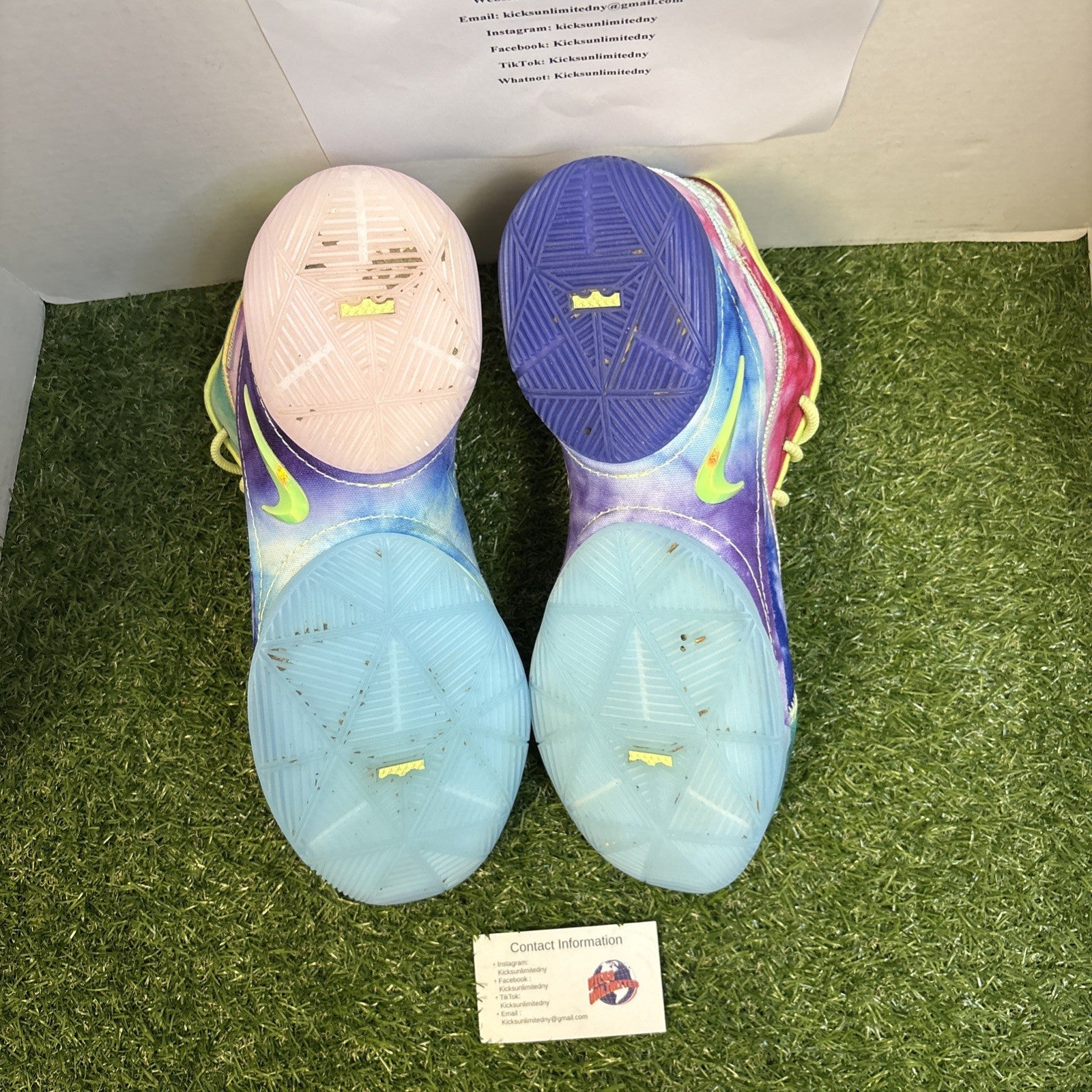 Size 13   Monopoly x Nike LeBron 22 Tie Dye with translucent bottoms3