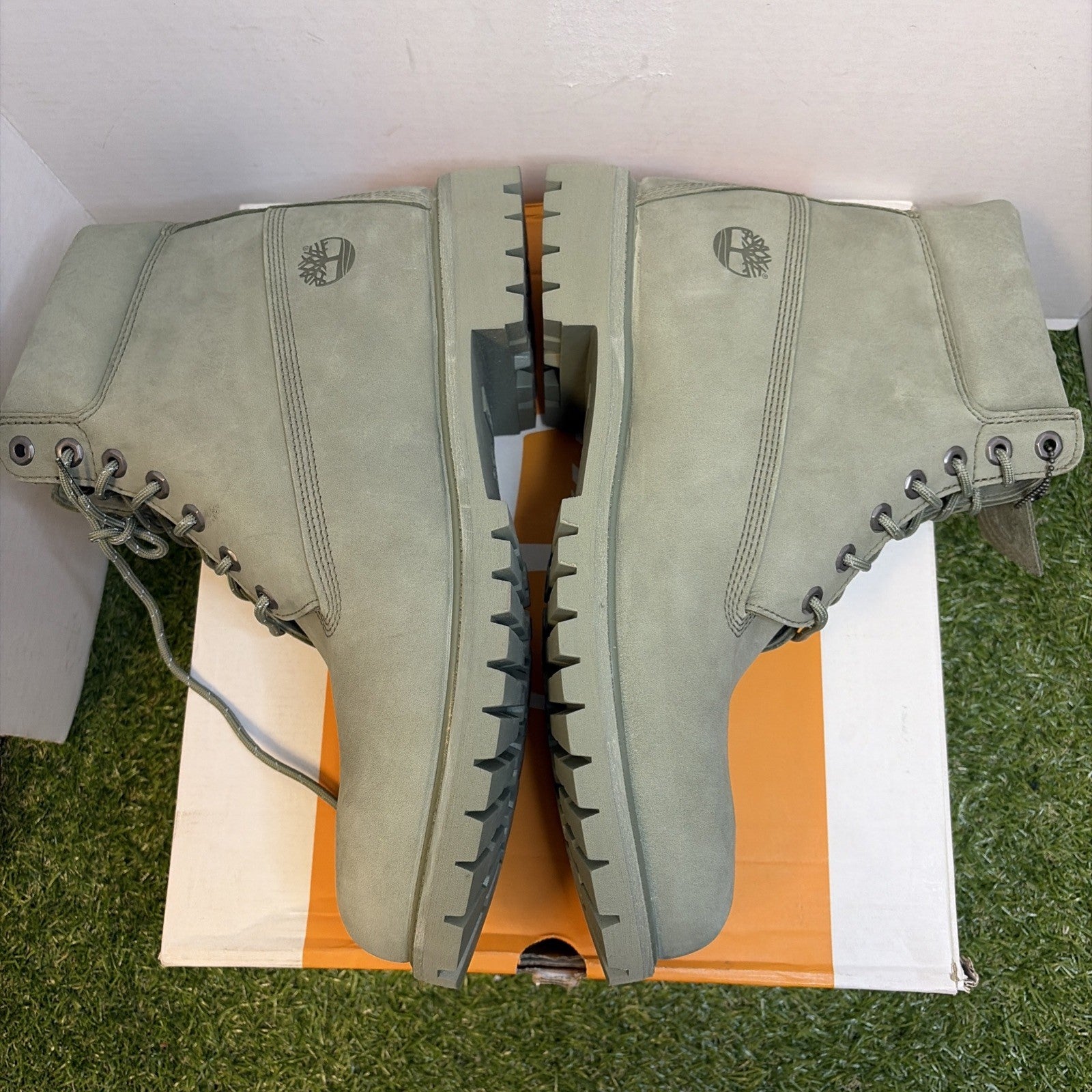 Timberland Premium Waterproof Boot Dark Green NUBUCK   Size 13  Tb0A5PD4 9913