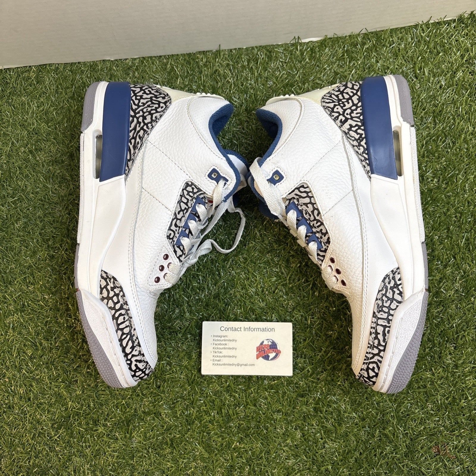Air Jordan 3 Retro True blue Size 8.5 (2011) 136064 1042