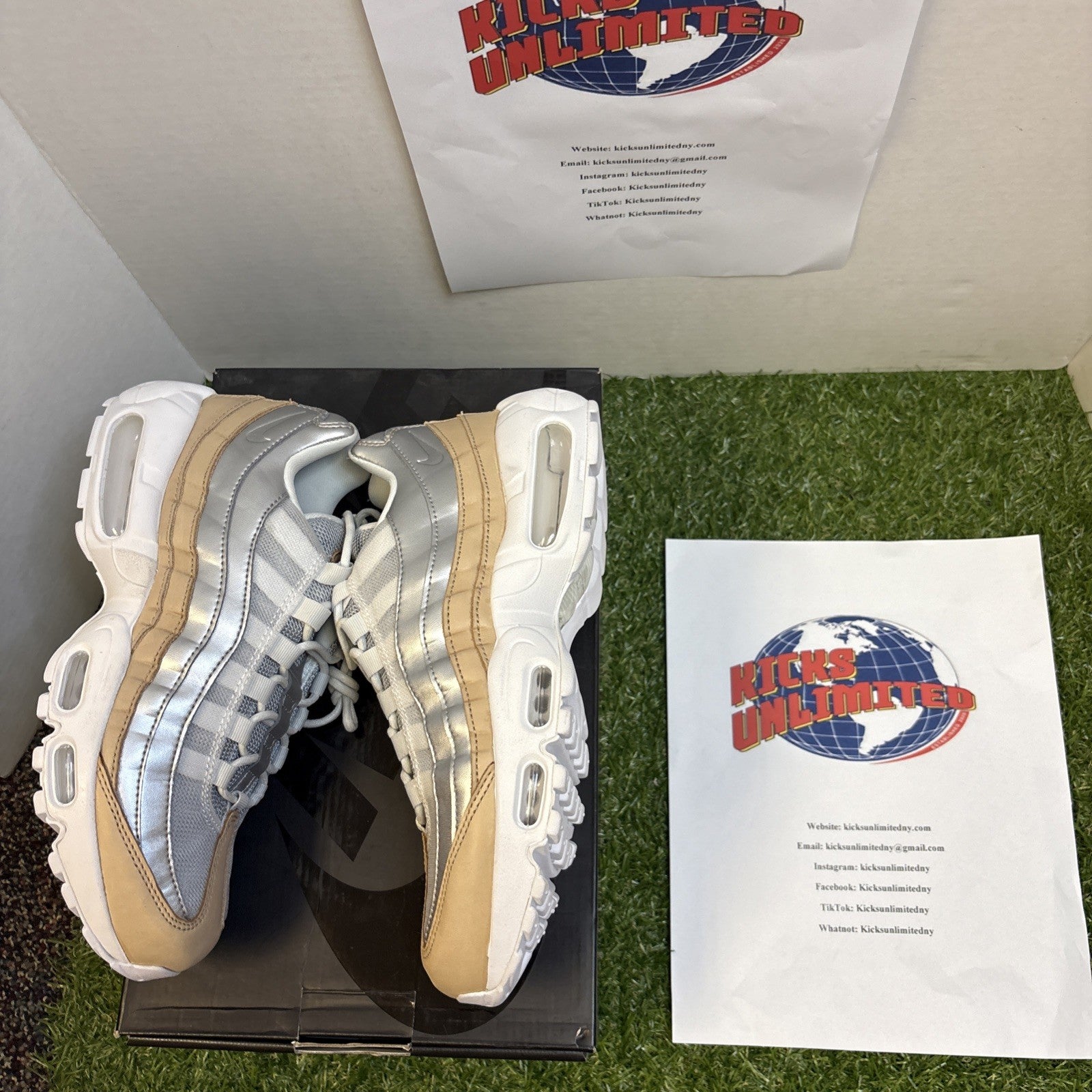 Size 8   Nike Air Max 95 SE Pure Platinum W2