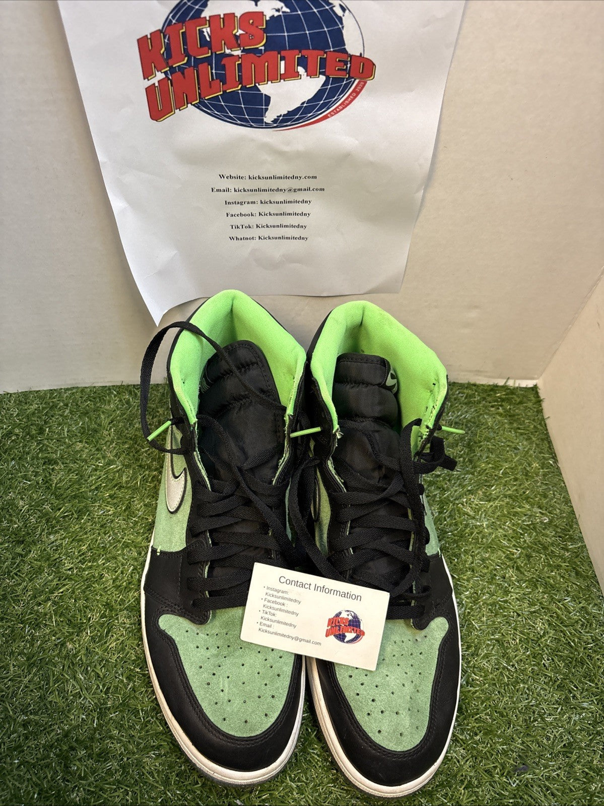 Size 13 - Air Jordan 1 Zoom High Zen Green3