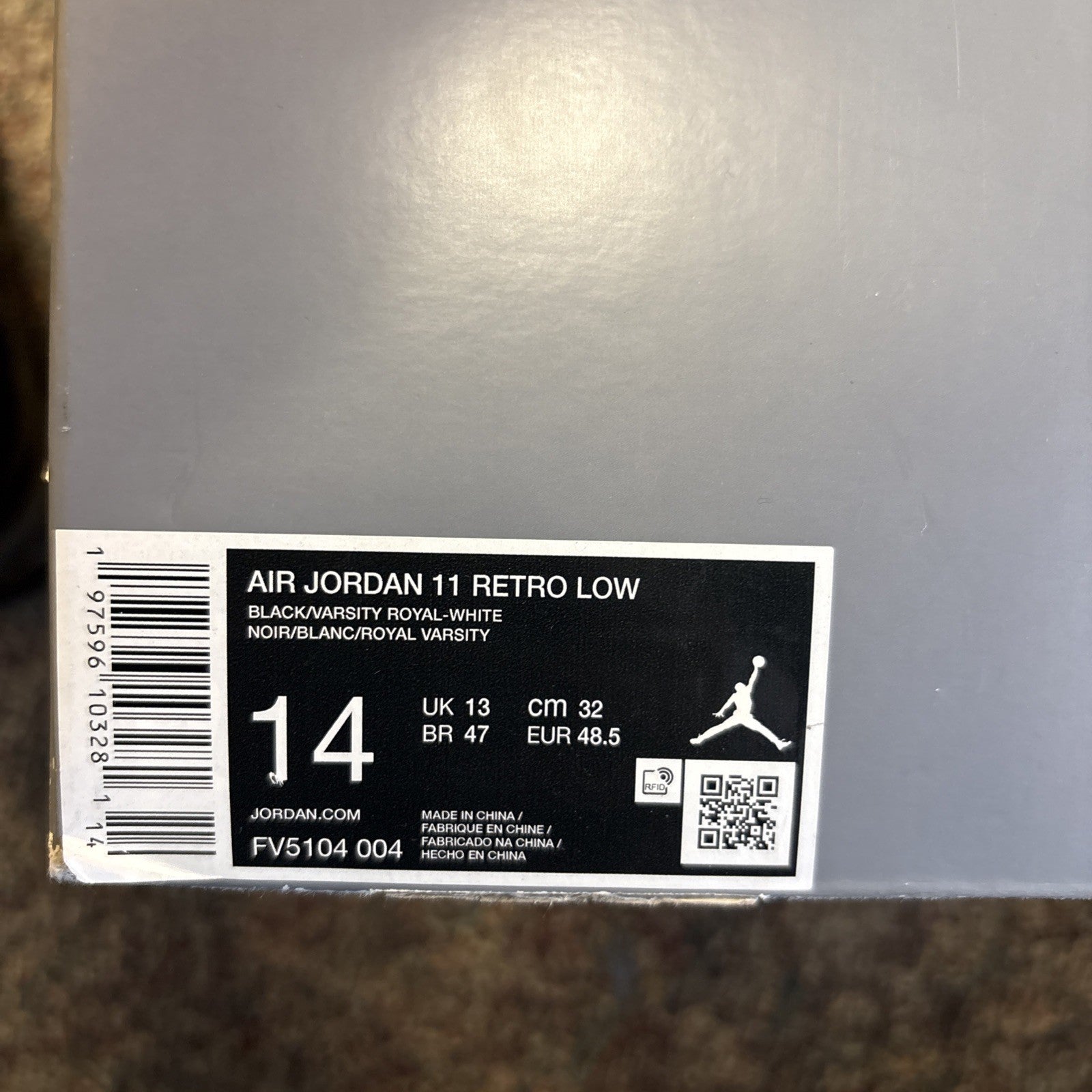 Size 14   Air Jordan 11 Retro Low Space Jam FV5104 0045