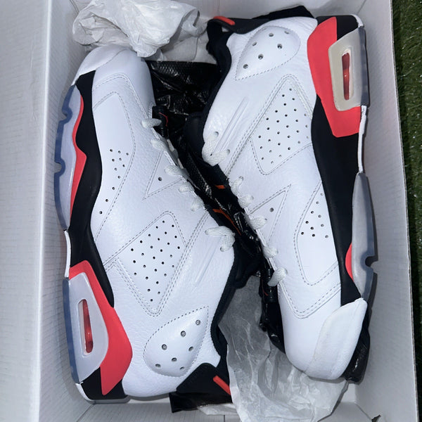 Size 8.5 - Air Jordan 6 Low White Infrared0