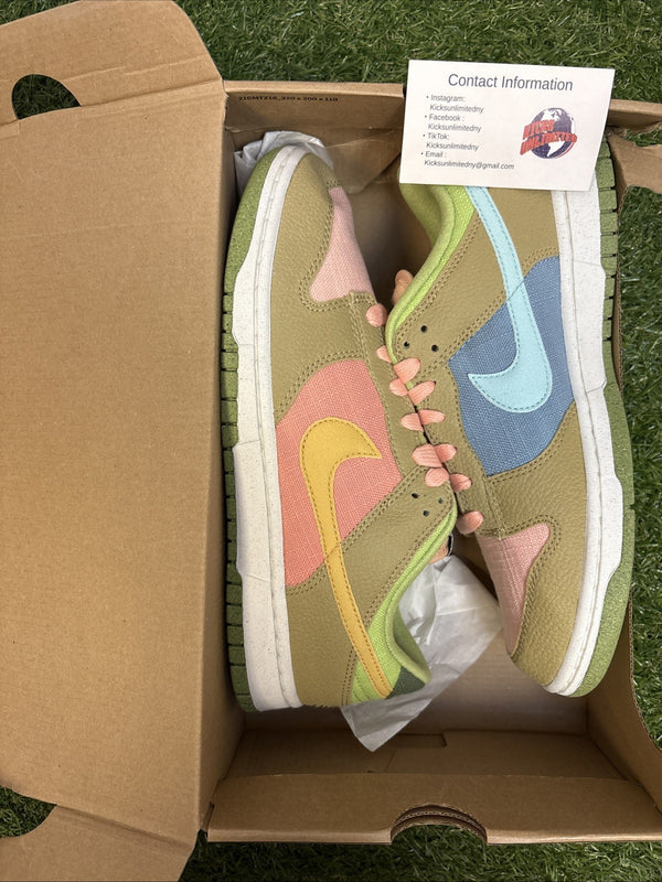 Size 9   Nike Dunk Low Sun Club   Arctic Orange Sanded Gold0