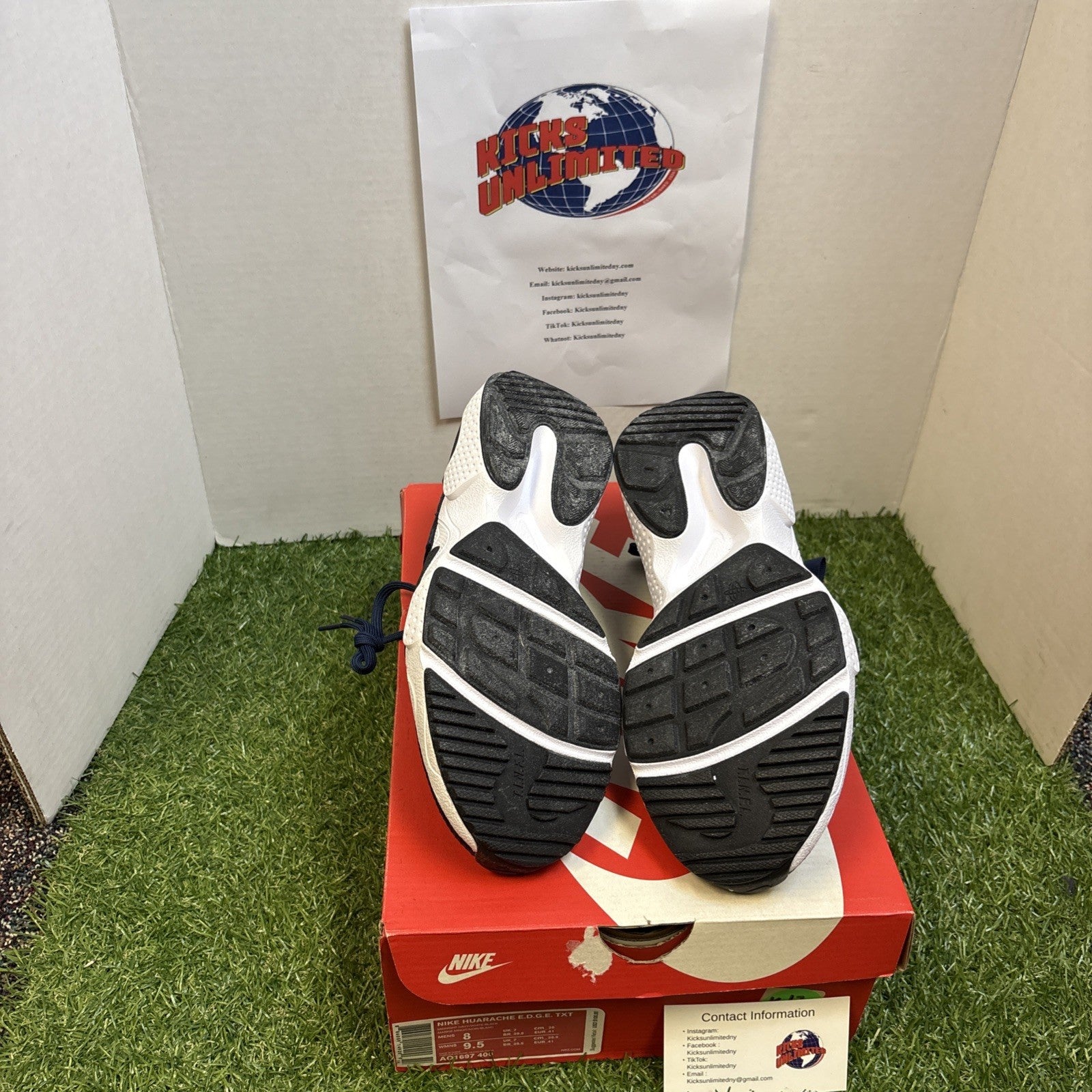 Size 8   Nike Huarache E.D.G.E. TXT Midnight Navy1