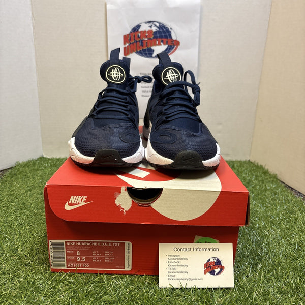 Size 8   Nike Huarache E.D.G.E. TXT Midnight Navy0