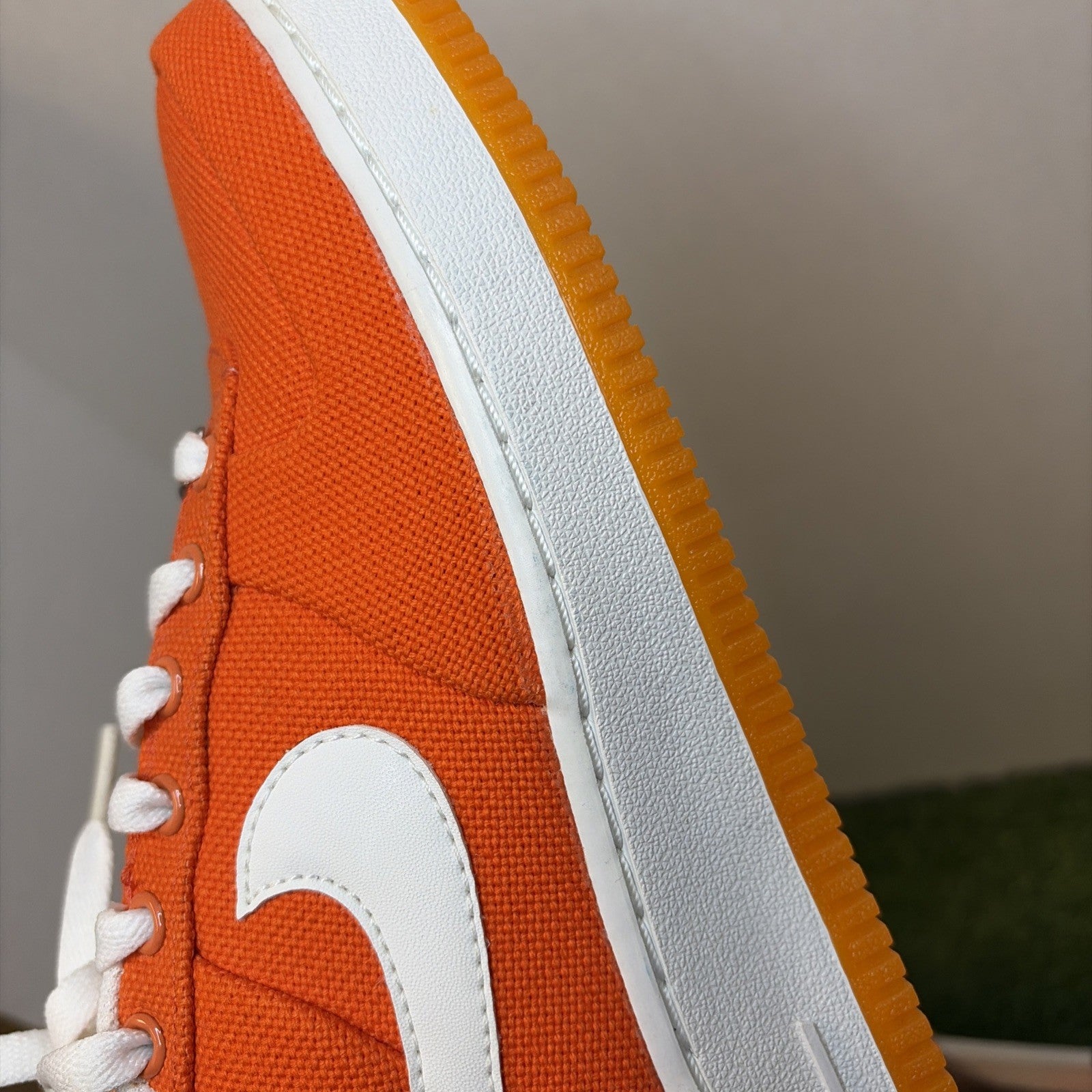 Size 8 - Nike Air Force 1 Canvas Low Orange W6