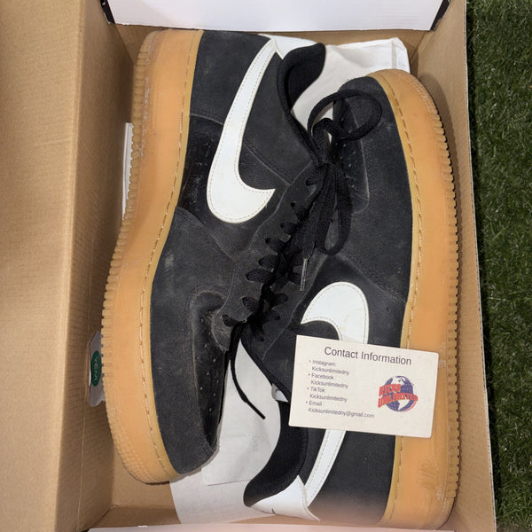 Nike Air Force 1 Low '07 LV8 Athletic Sneakers Mens 12 Gum Pack Black Lace Up0