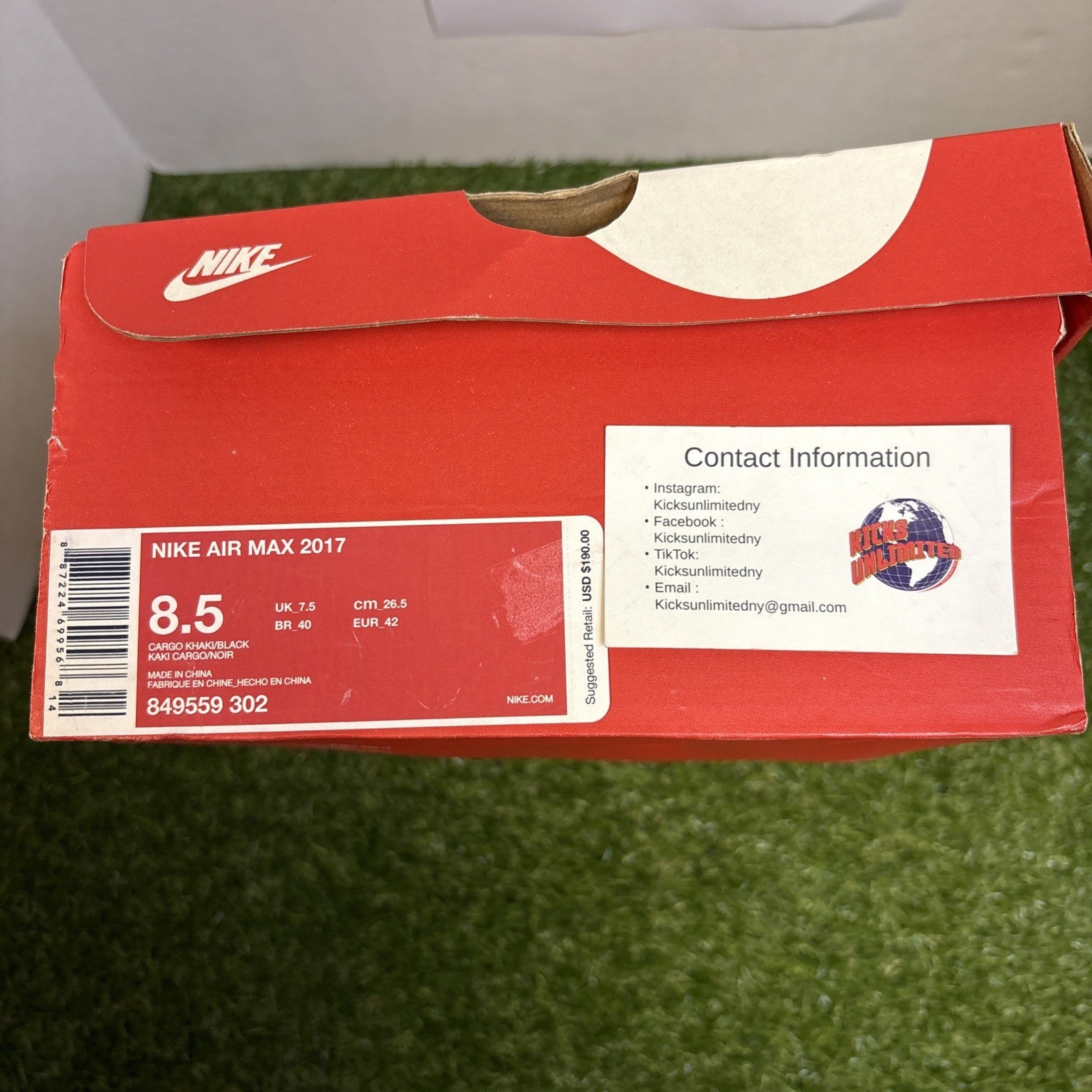 Size 8.5   Nike Air Max 2017 Cargo Khaki1