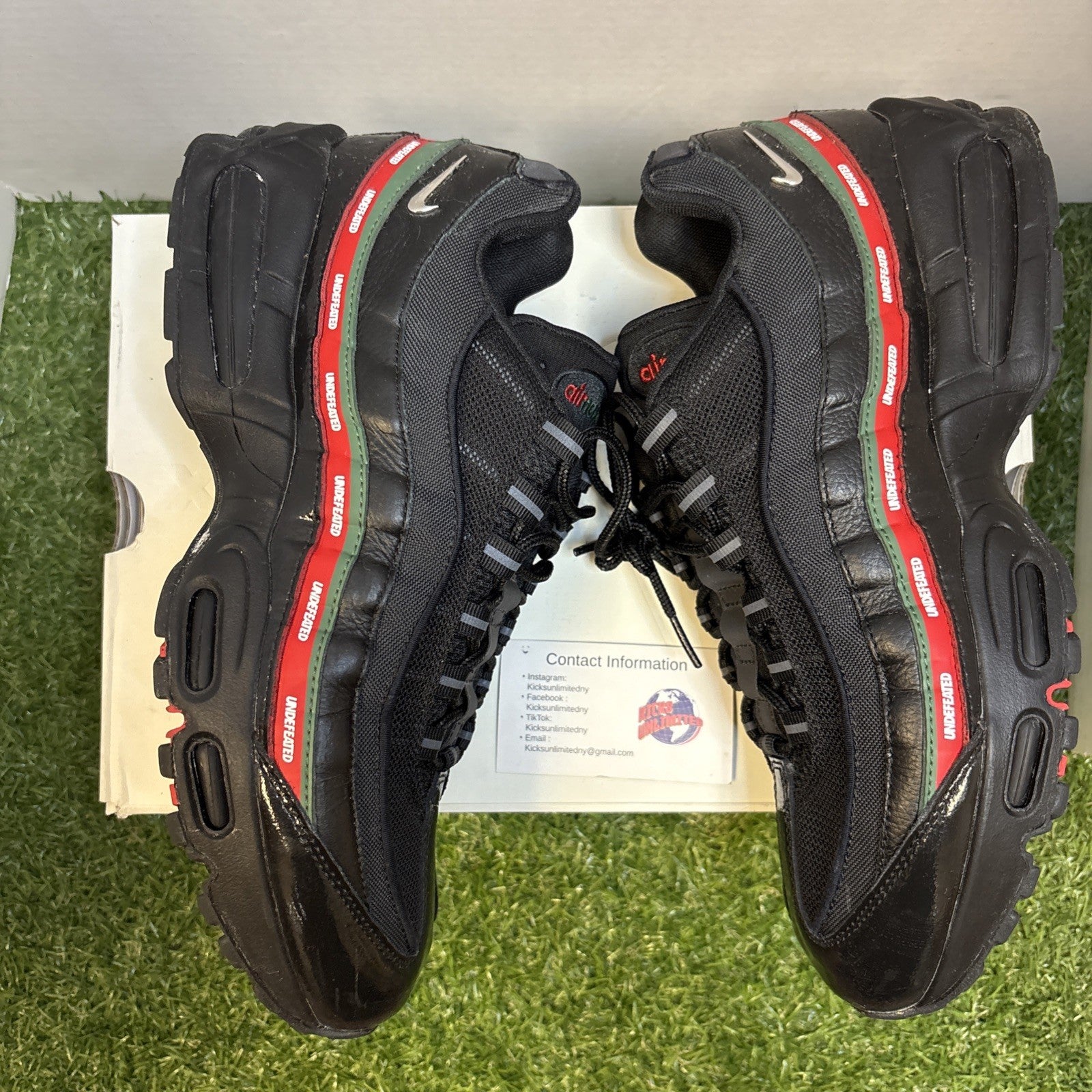 Size 11   Undefeated x Nike Air Max 95 Black2