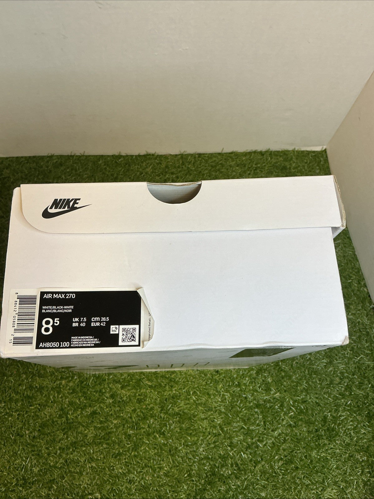 Size 8.5 - Nike Air Max 270 Low White AH8050-1005