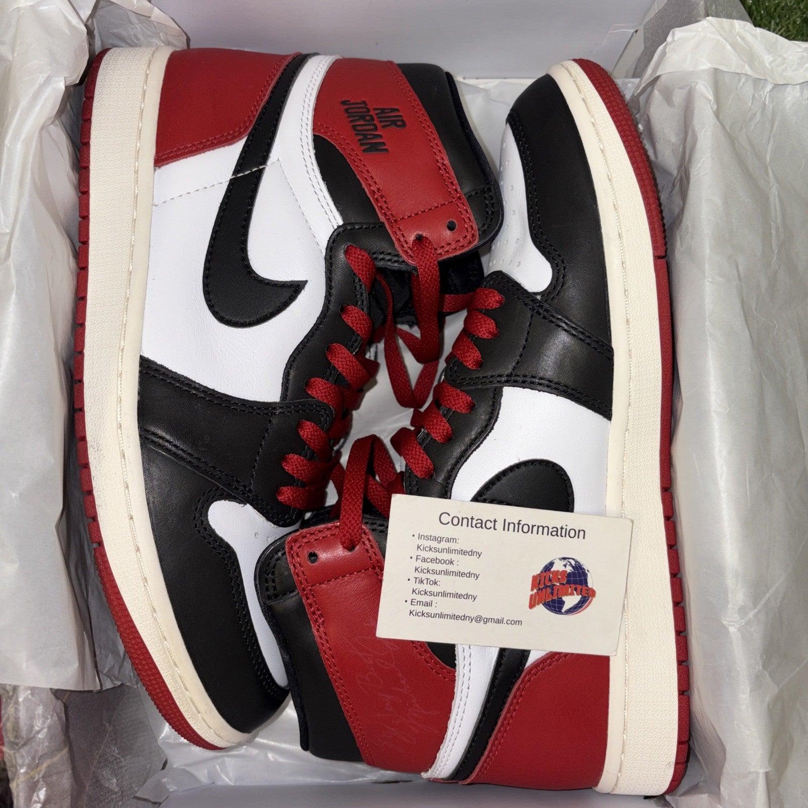 Size 9.5   Air Jordan 1 Retro OG High Black Toe Reimagined0
