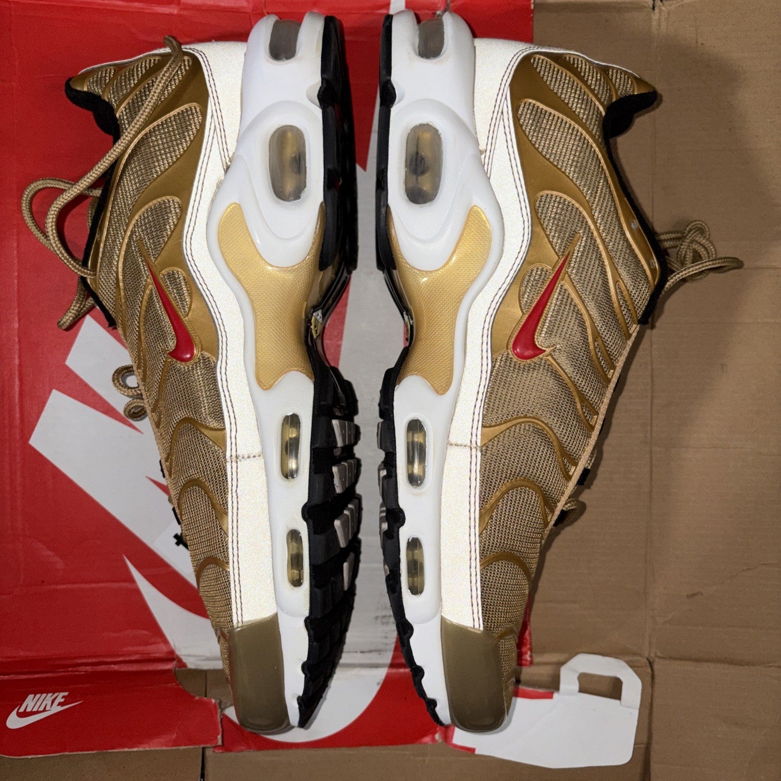 Size 13   Nike Air Max Plus QS Metallic Gold3