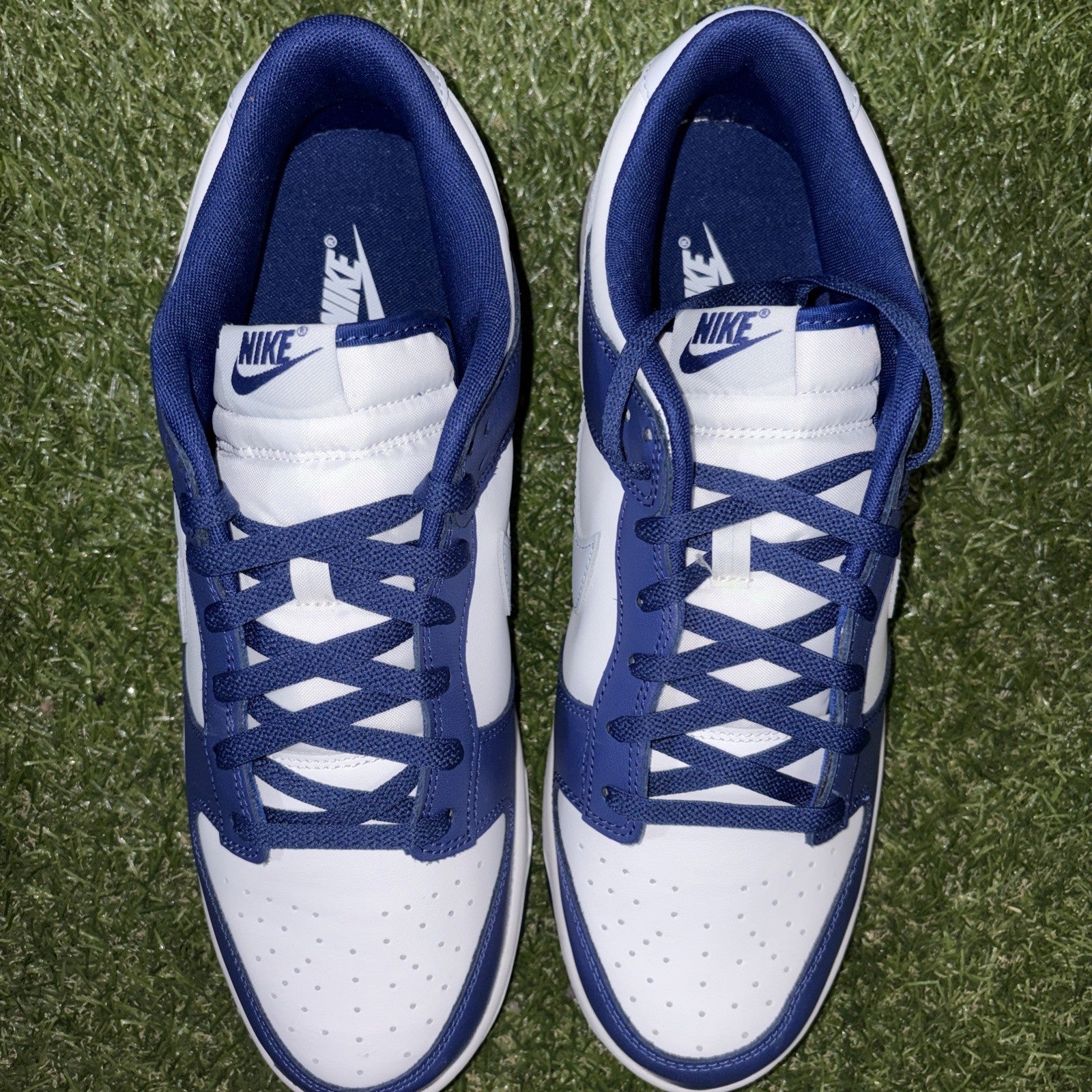 Size 13   Nike Dunk Low Deep Royal Football Grey1