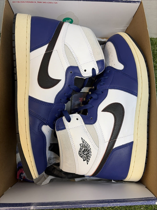 Size 12 - Air Jordan 1 Retro OG High Rare Air - Deep Royal Blue0