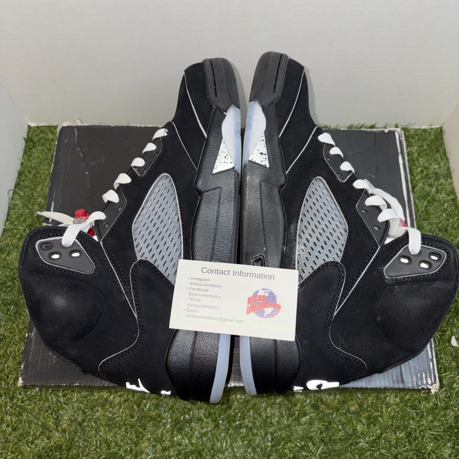 Air Jordan 5 Retro OG Black Metallic Reimagined 2025 Style # HF3975 001 Size 8.51