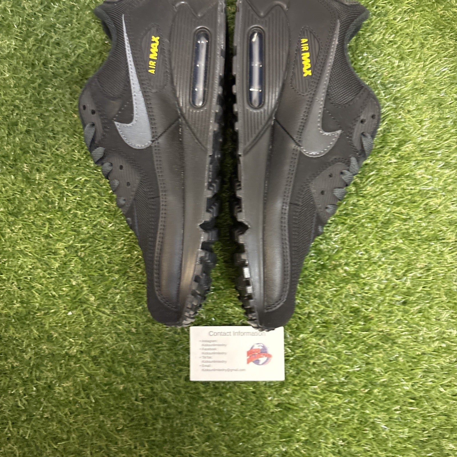 Nike Air Max 90 Black Speed Yellow   Men’s Size 9.50