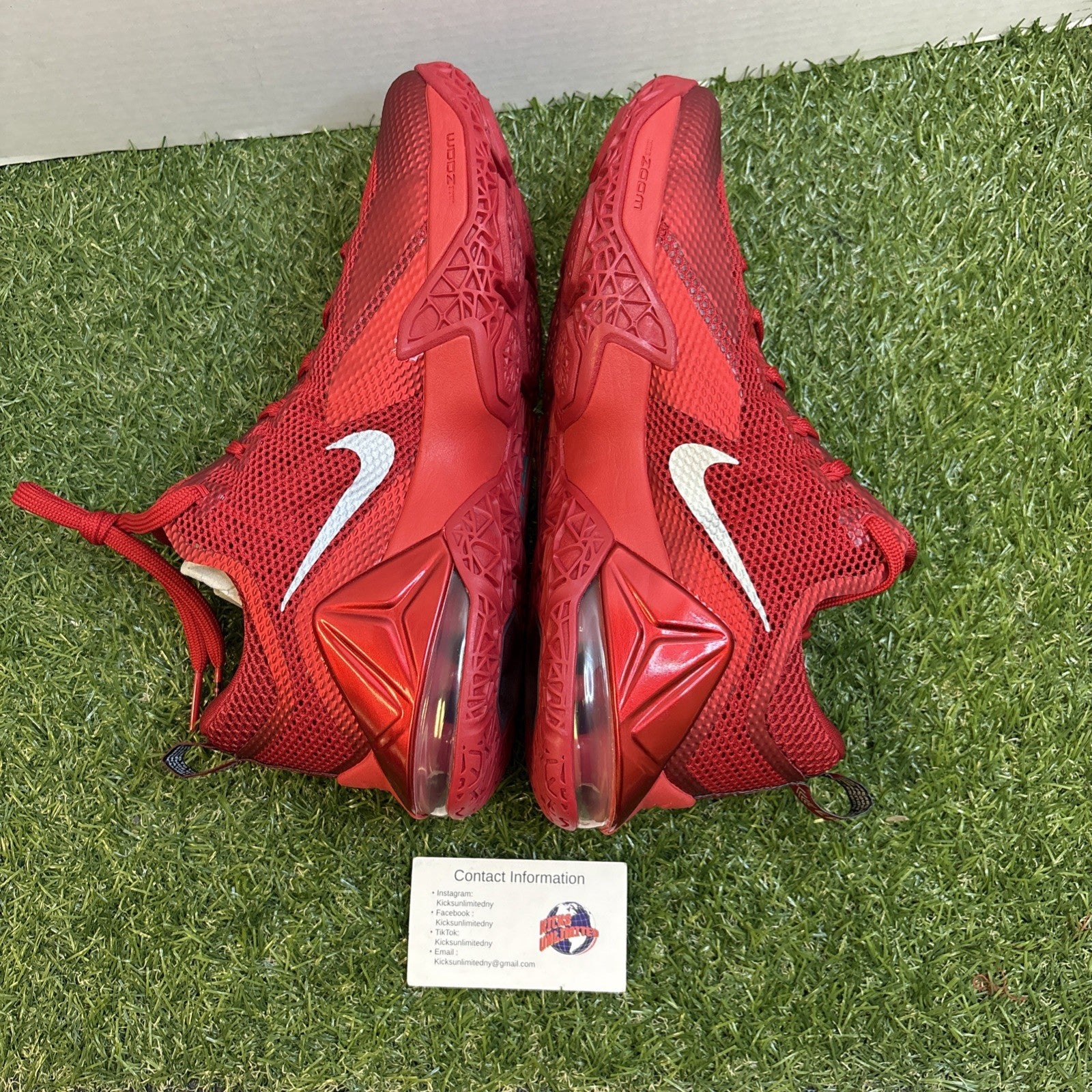LeBron XII Low University red Size 9.5 724557 6162