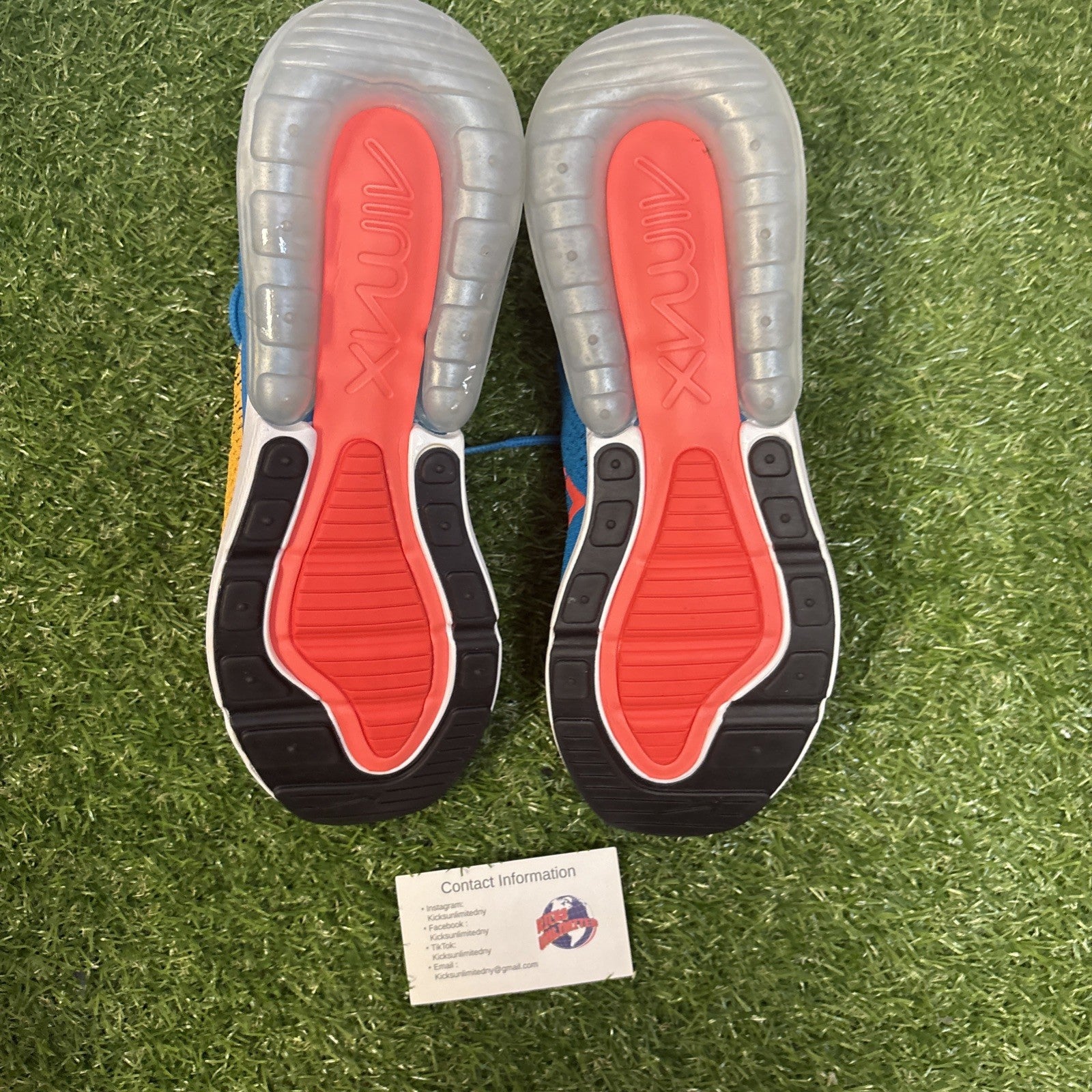Size 9   Nike Air Max 270 Flyknit Blue Orbit5